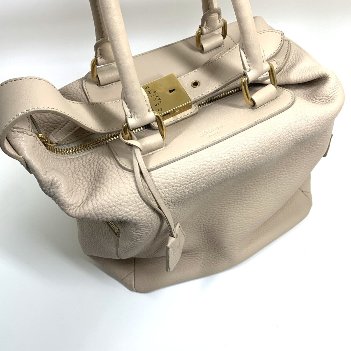 Celine Beige Leather Handbag (Pre-Owned)