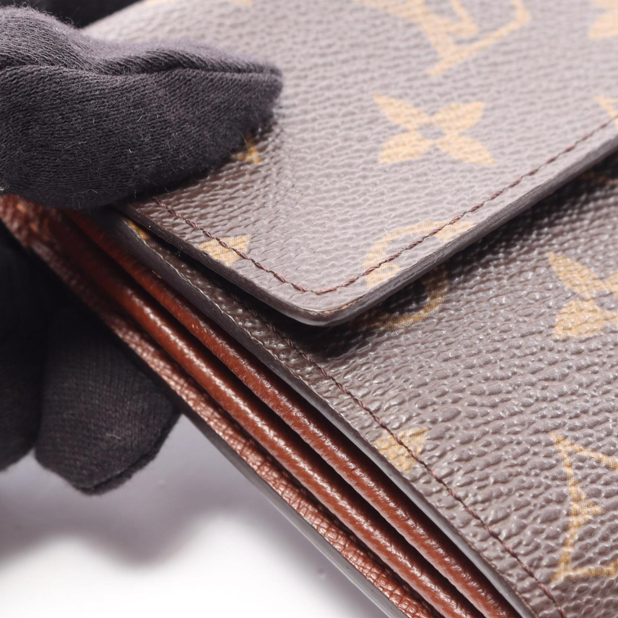 Louis Vuitton Monogram Brown Canvas Pvc Long Wallet (Bi-Fold) (Pre-Owned)
