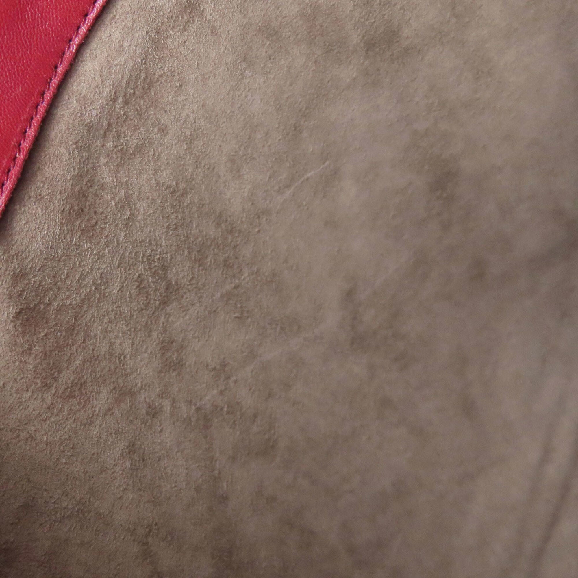 Bottega Veneta Red Color Leather Tote Bag (Pre-Owned)