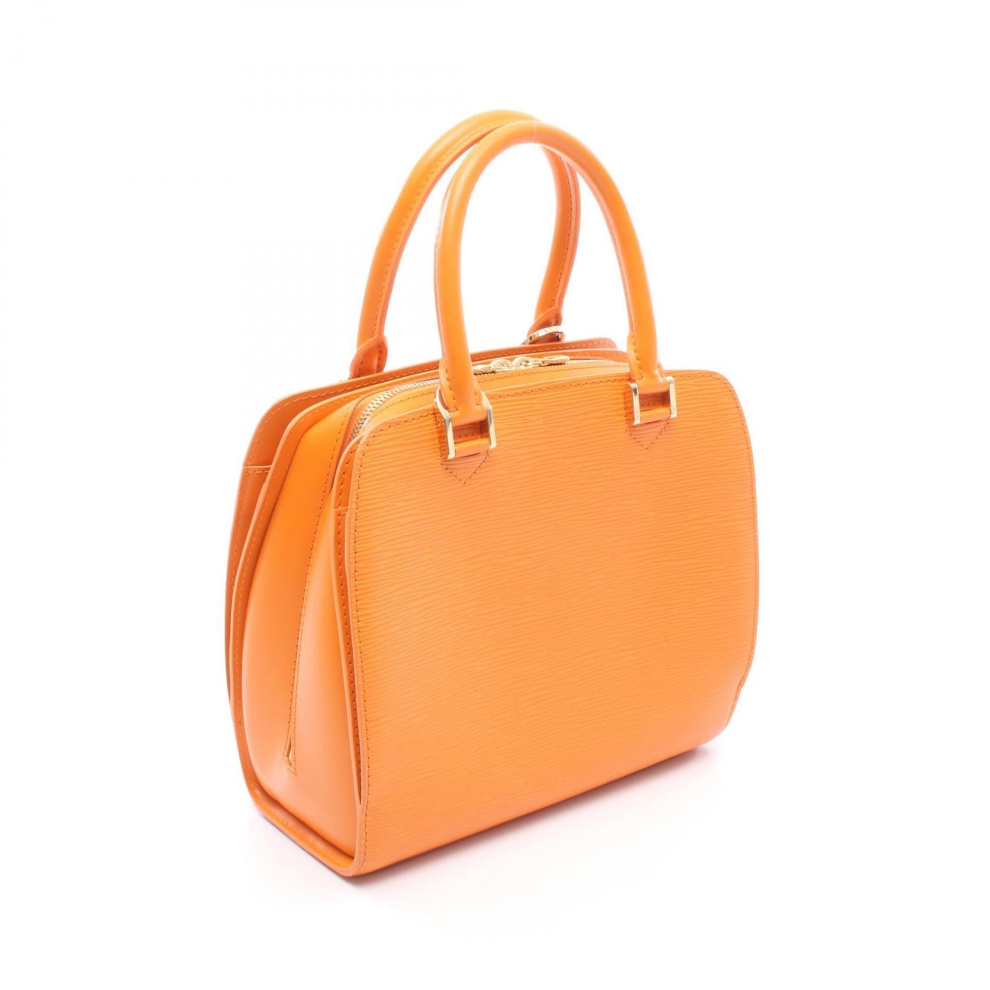 Louis Vuitton Mandarin Orange Leather Handbag (Pre-Owned)