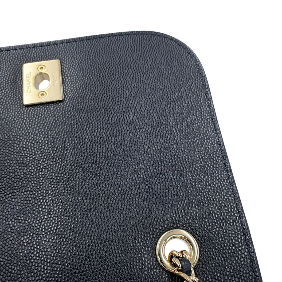 Chanel Matelasse Black Grained Calfskin Backpack (Pre-Owned)