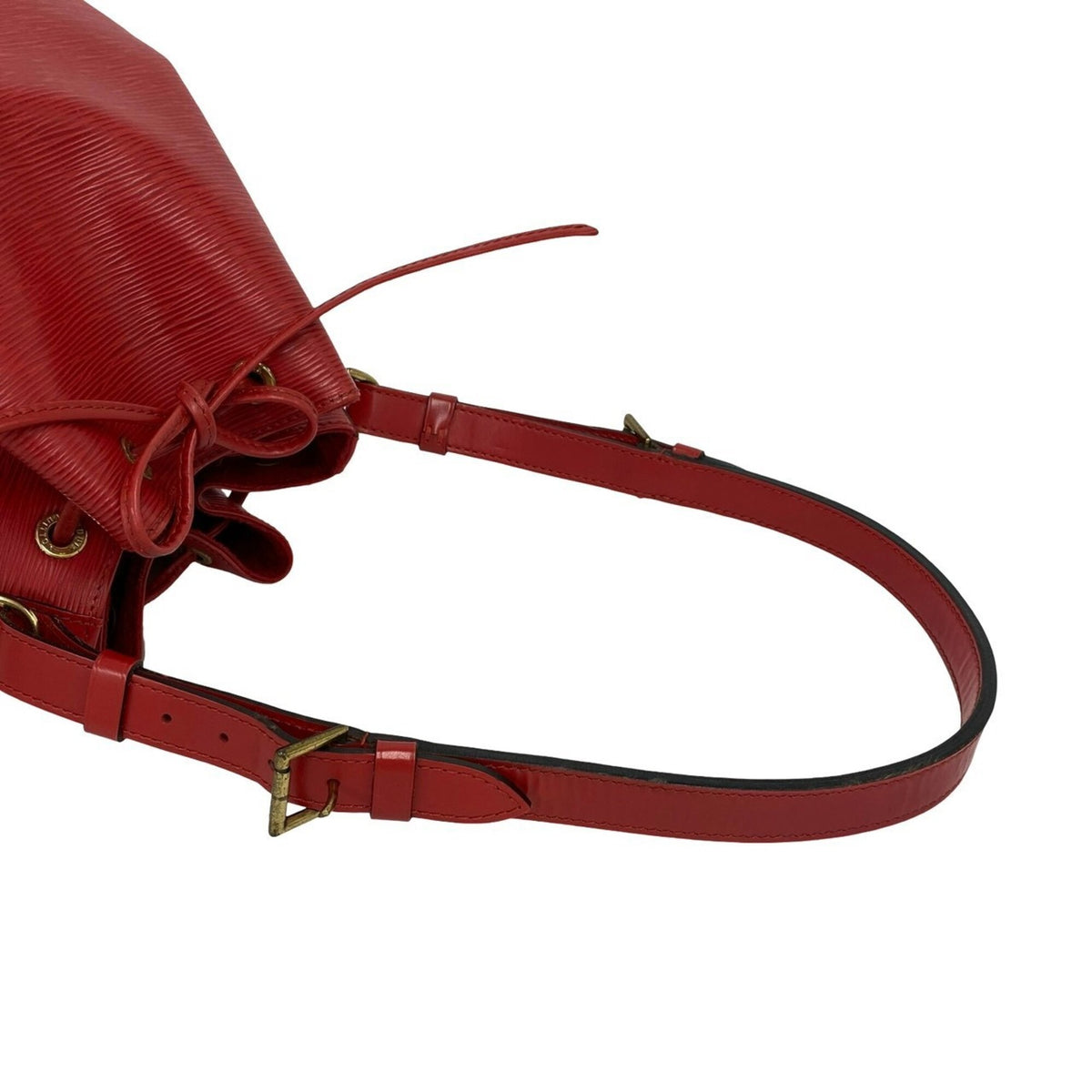Louis Vuitton Red Color Leather Shoulder Bag (Pre-Owned)