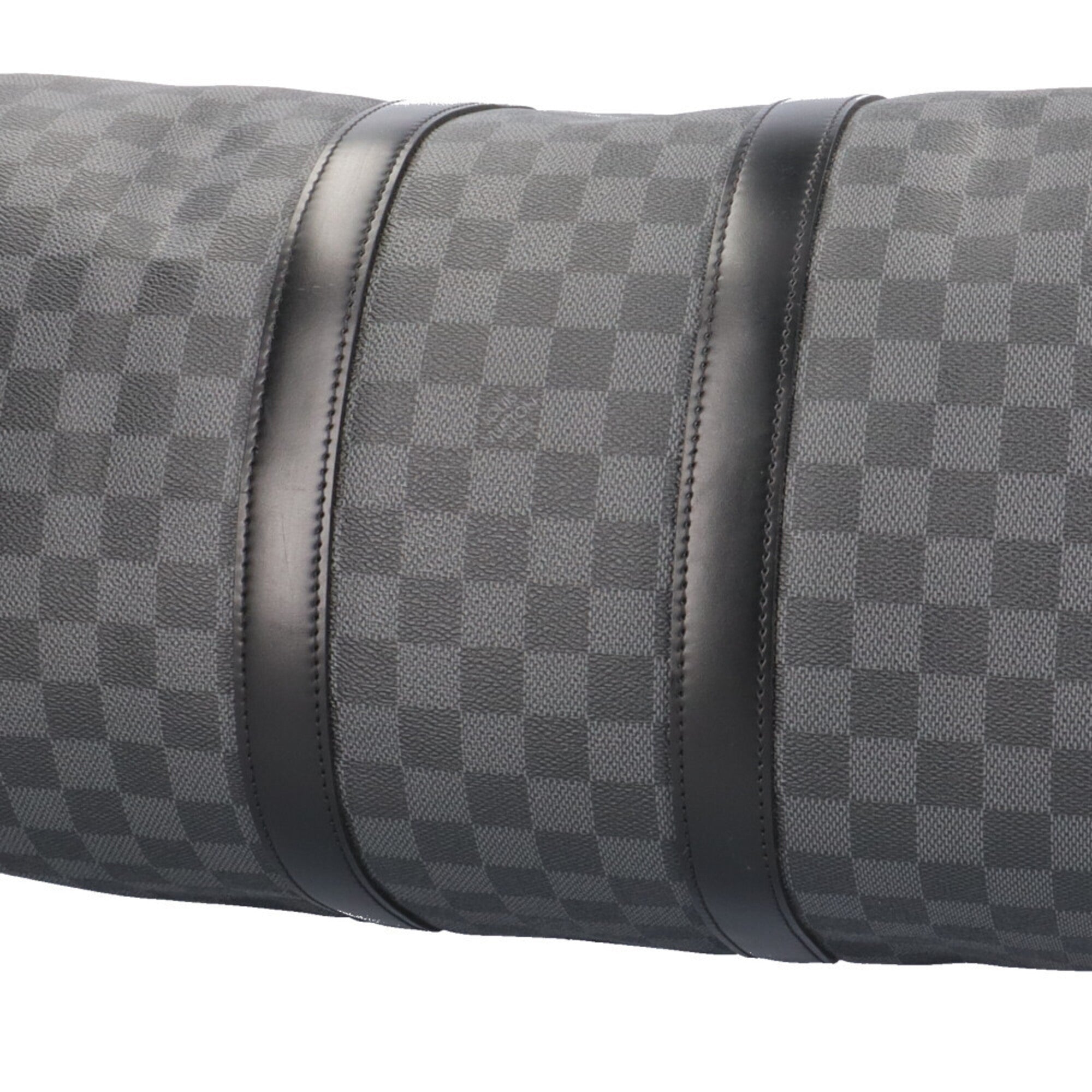 Louis Vuitton Damier Graphite Black Gray Damier Graphite Boston Bag (Pre-Owned)
