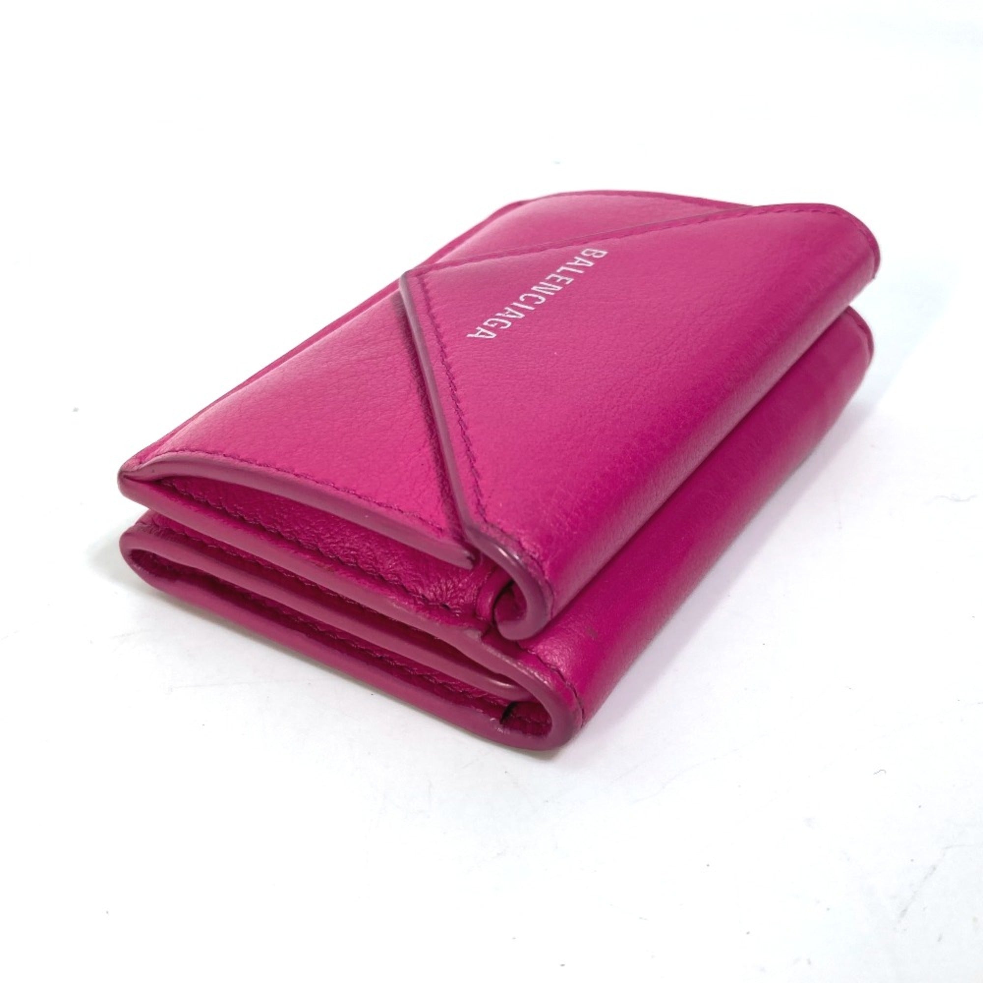 Balenciaga Pink Leather Wallet (Tri-Fold) (Pre-Owned)