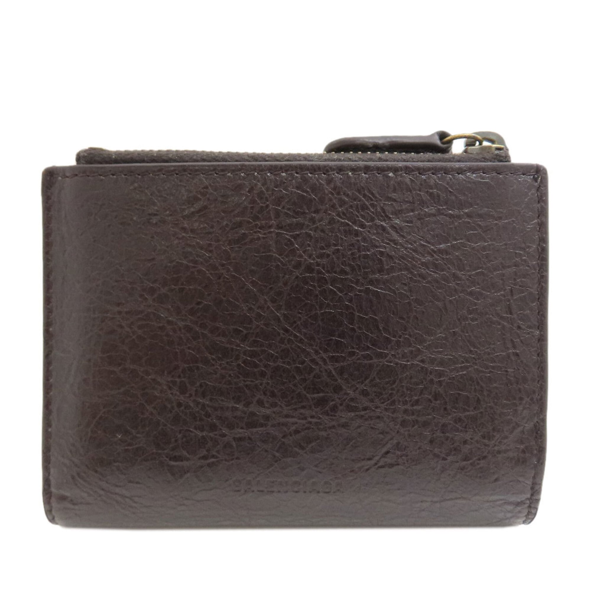 Balenciaga Dark Brown Leather Wallet (Bi-Fold) (Pre-Owned)