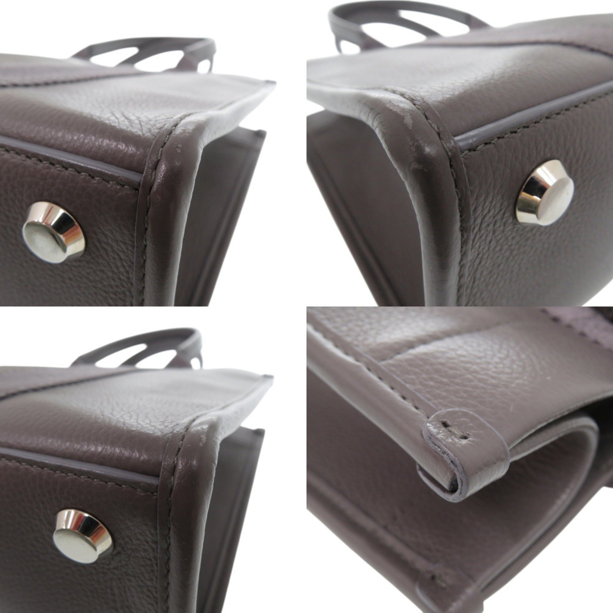 Balenciaga Gray Leather Tote Bag (Pre-Owned)