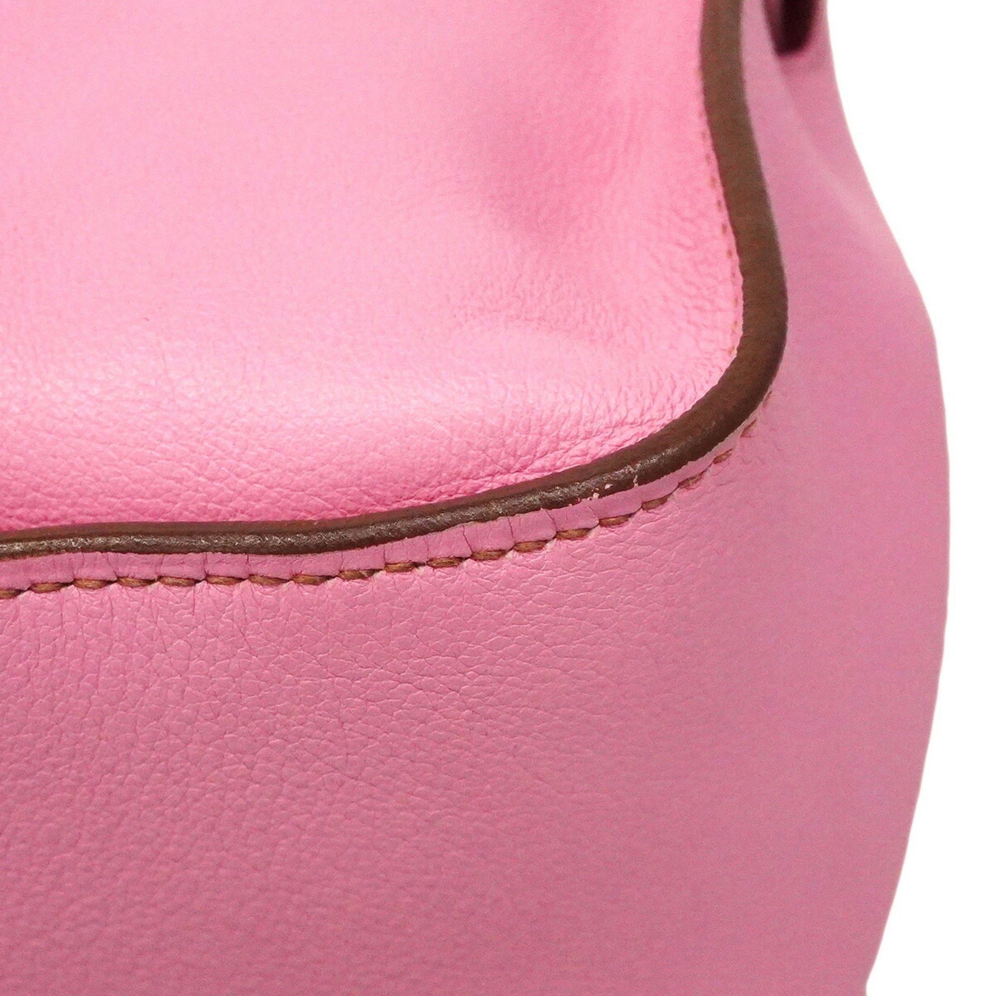 Hermes Pink Swift Leather Shoulder Bag (Pre-Owned)