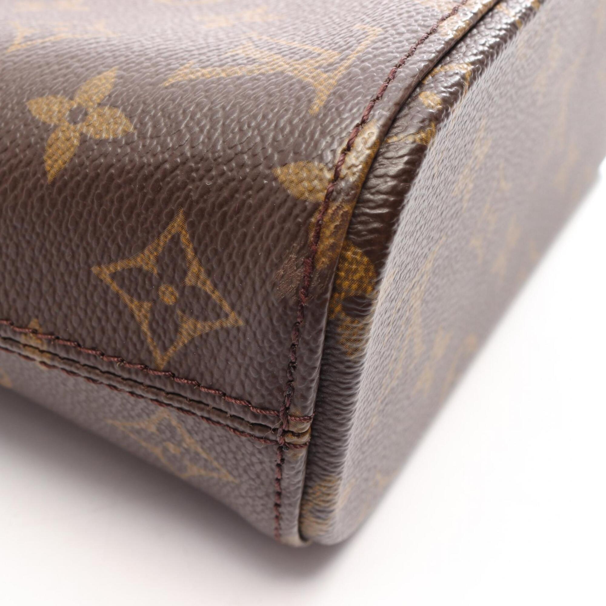 Louis Vuitton Brown Coated Canvas Pvc Monogram Leather Handbag (Pre-Owned)