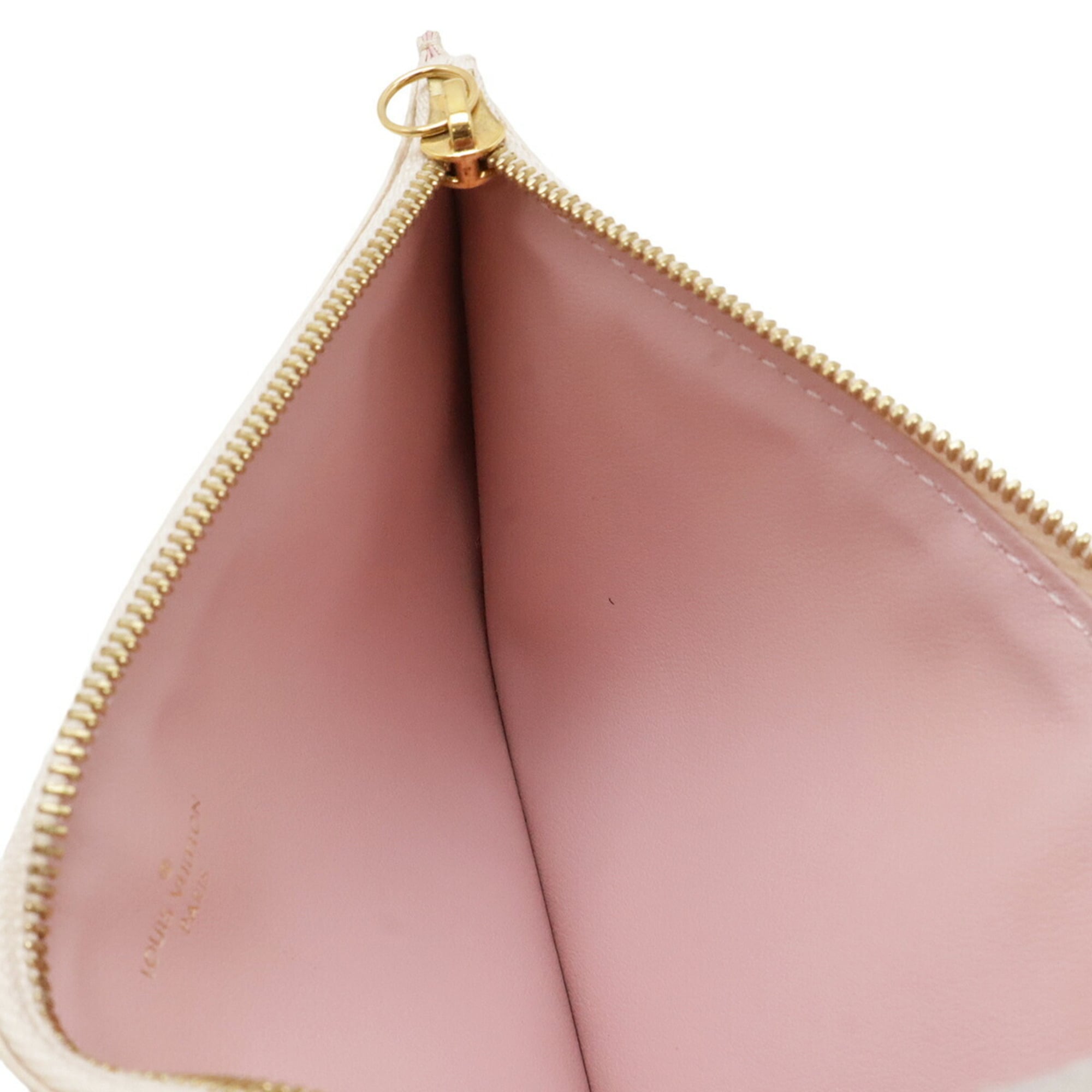 Louis Vuitton Damier Azur Ivory Damier Azur Canvas Pvc Clutch Bag Pochette Shoulder Bag (Pre-Owned)