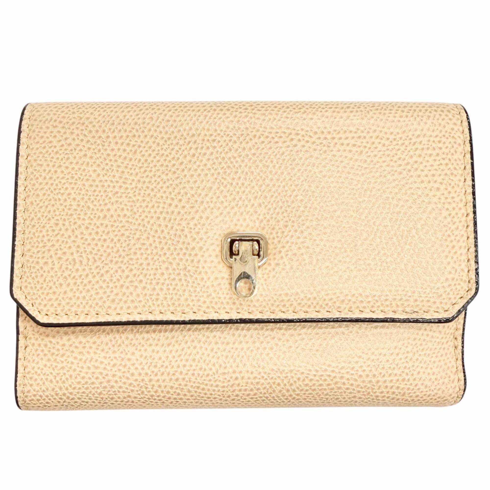 Valextra Beige Leather Wallet (Bi-Fold) (Pre-Owned)