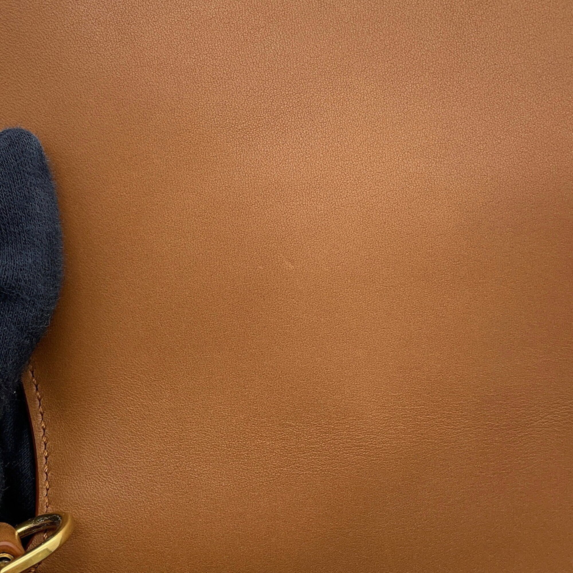 Yves Saint Laurent Beige Brown Canvas Handbag (Pre-Owned)