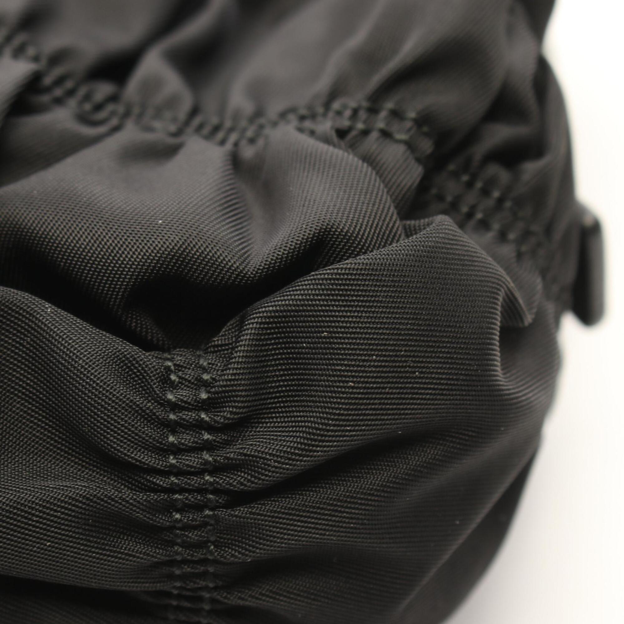 Prada Black Nylon Leather Handbag (Pre-Owned)
