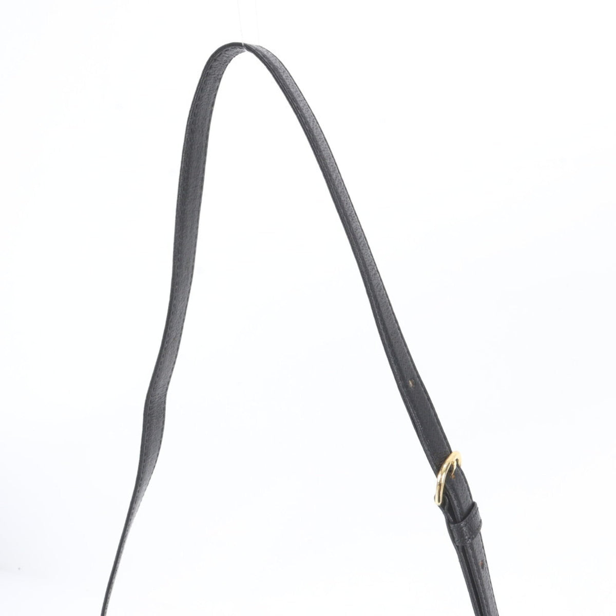 Gucci Dark Brown Leather Canvas Handbag Shoulder Bag (Pre-Owned)