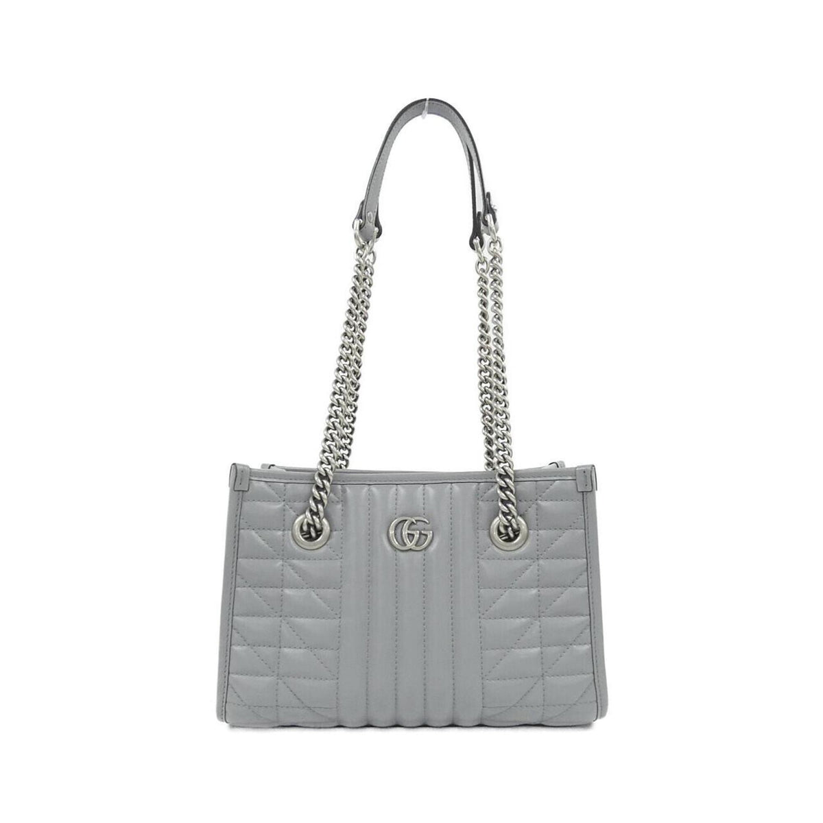Gucci Gray Leather Handbag (Pre-Owned)