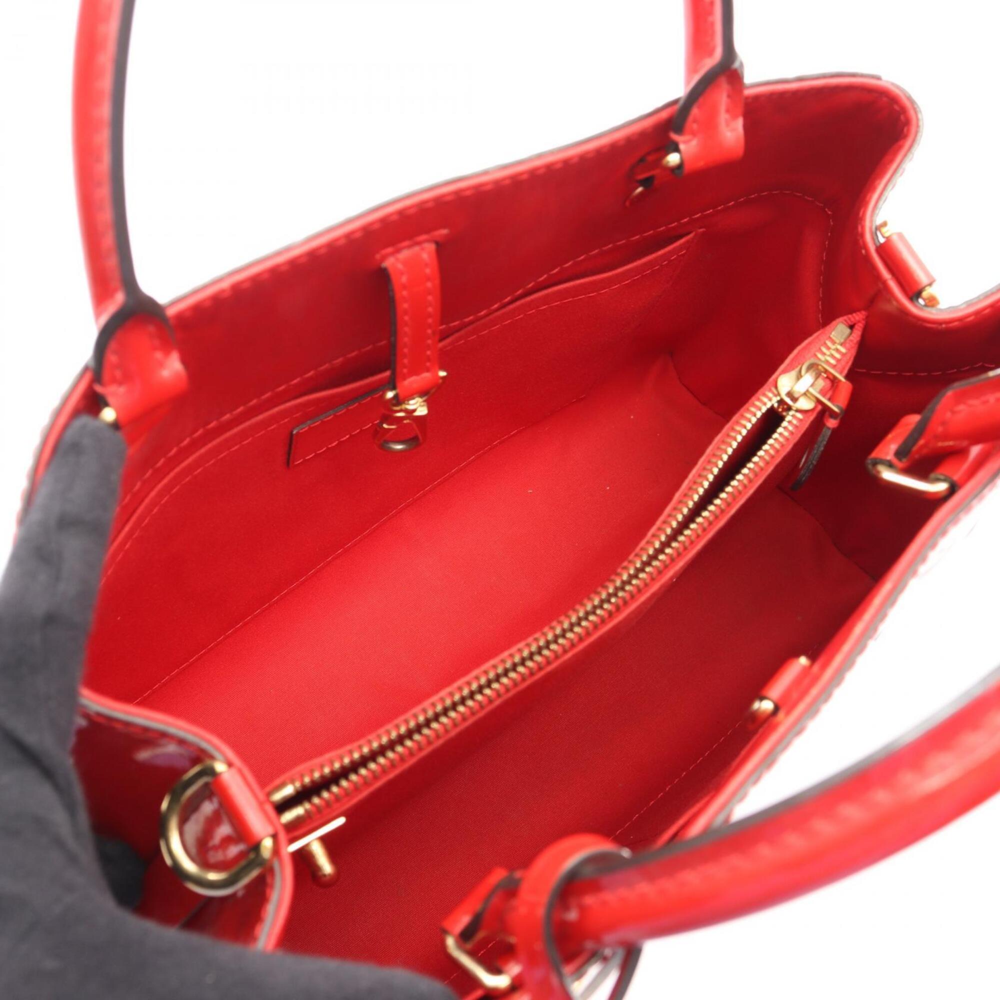 Louis Vuitton Cerise Red Color Vernis Leather Handbag (Pre-Owned)