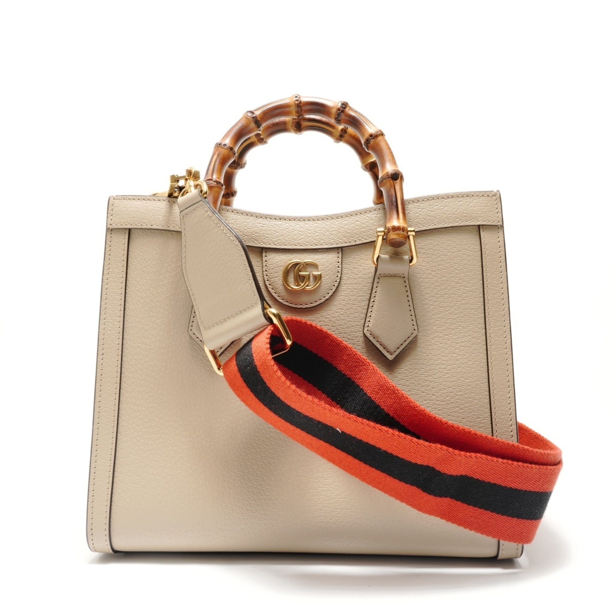 Gucci Beige Bamboo Handbag (Pre-Owned)