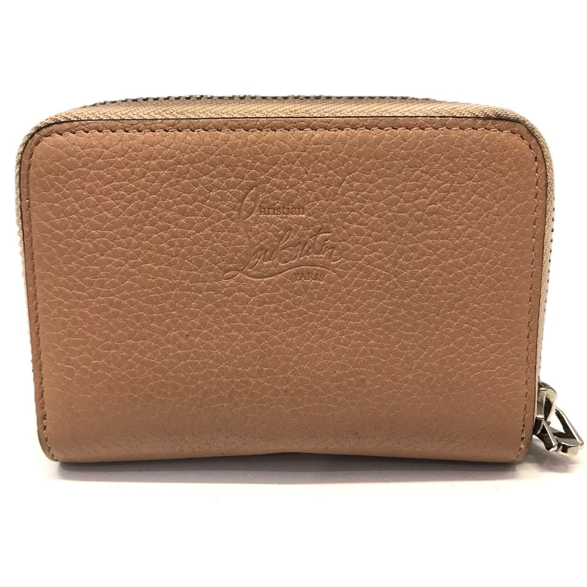 Christian Louboutin Pink Leather Coin Purse/Coin Case (Pre-Owned)