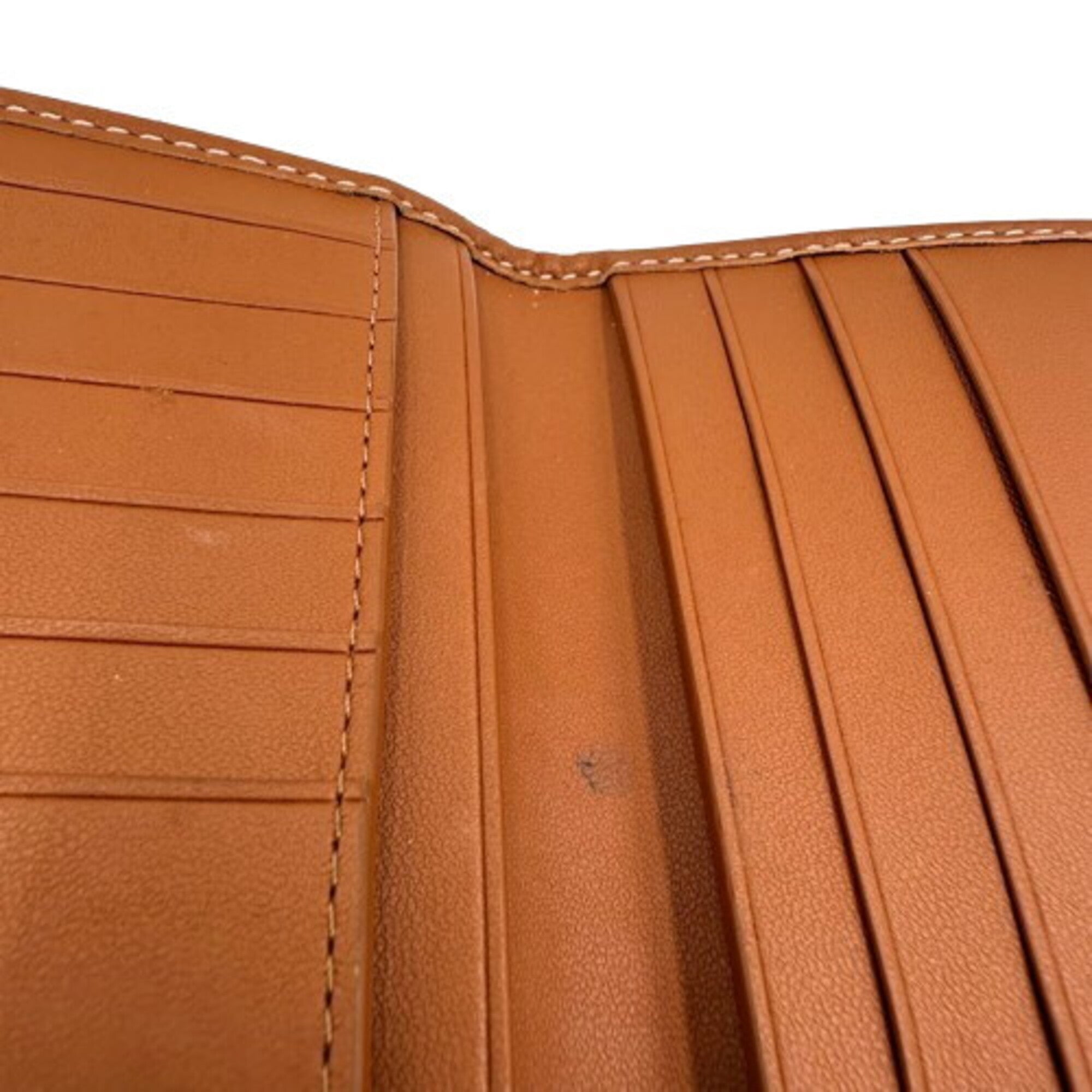 Coach Brown Jacquard Long Wallet (Bi-Fold) (Pre-Owned)