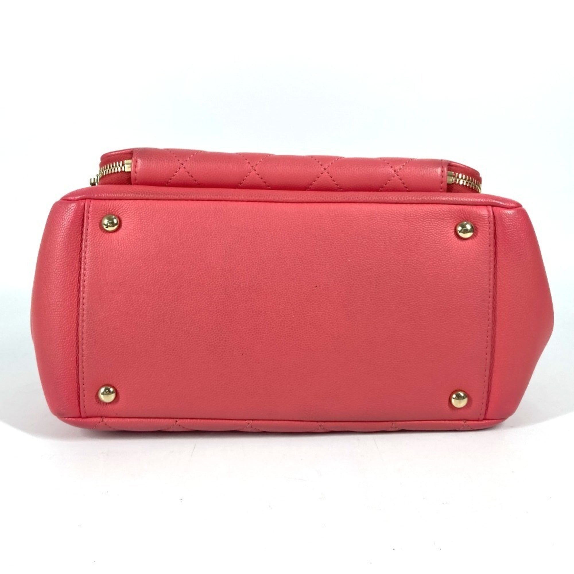 Chanel Pink Grained Calfskin Shoulder Bag Tote Bag (Pre-Owned)