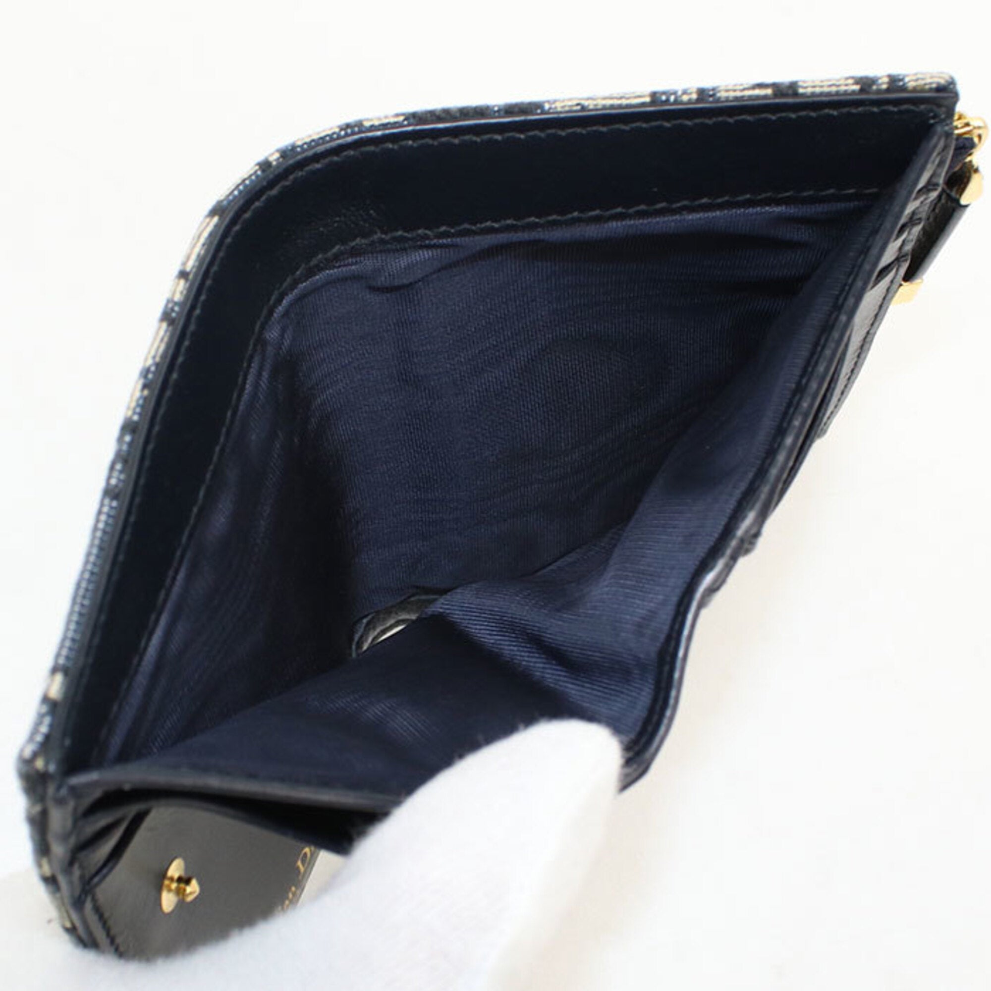 Christian Dior Navy Wallet (Bi-Fold) (Pre-Owned)