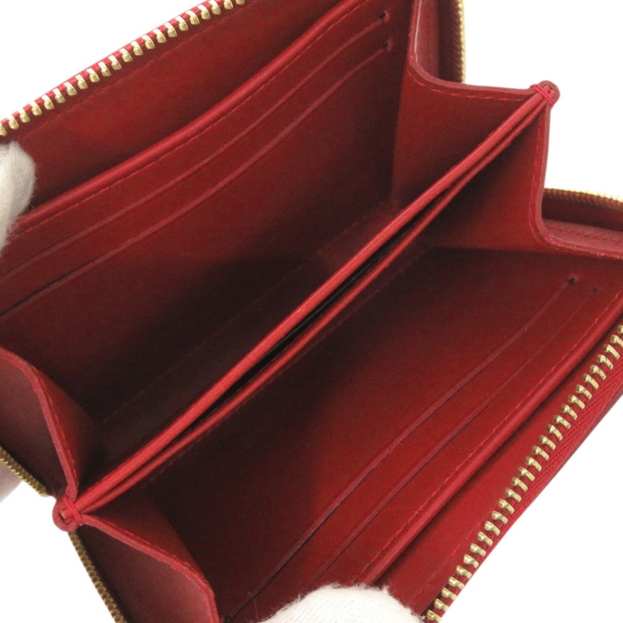 Louis Vuitton Red Color Monogram Vernis Coin Purse/Coin Case (Pre-Owned)