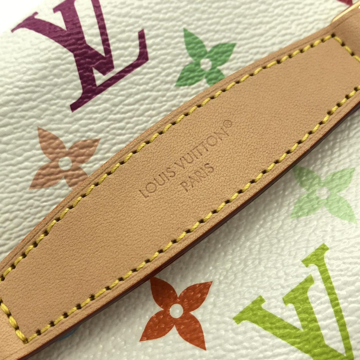 Louis Vuitton White Coated Canvas Handbag (Pre-Owned)