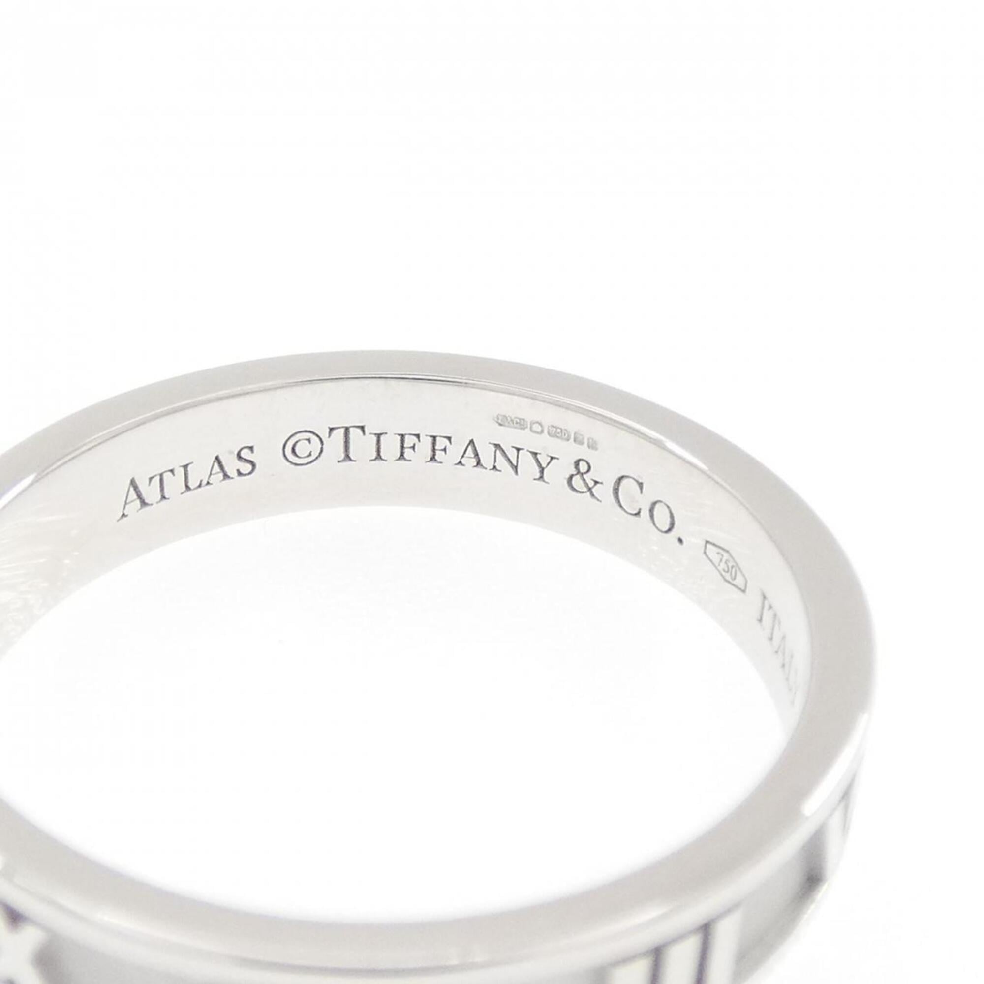 Tiffany Atlas White Gold (18K) Band Ring (Pre-Owned)