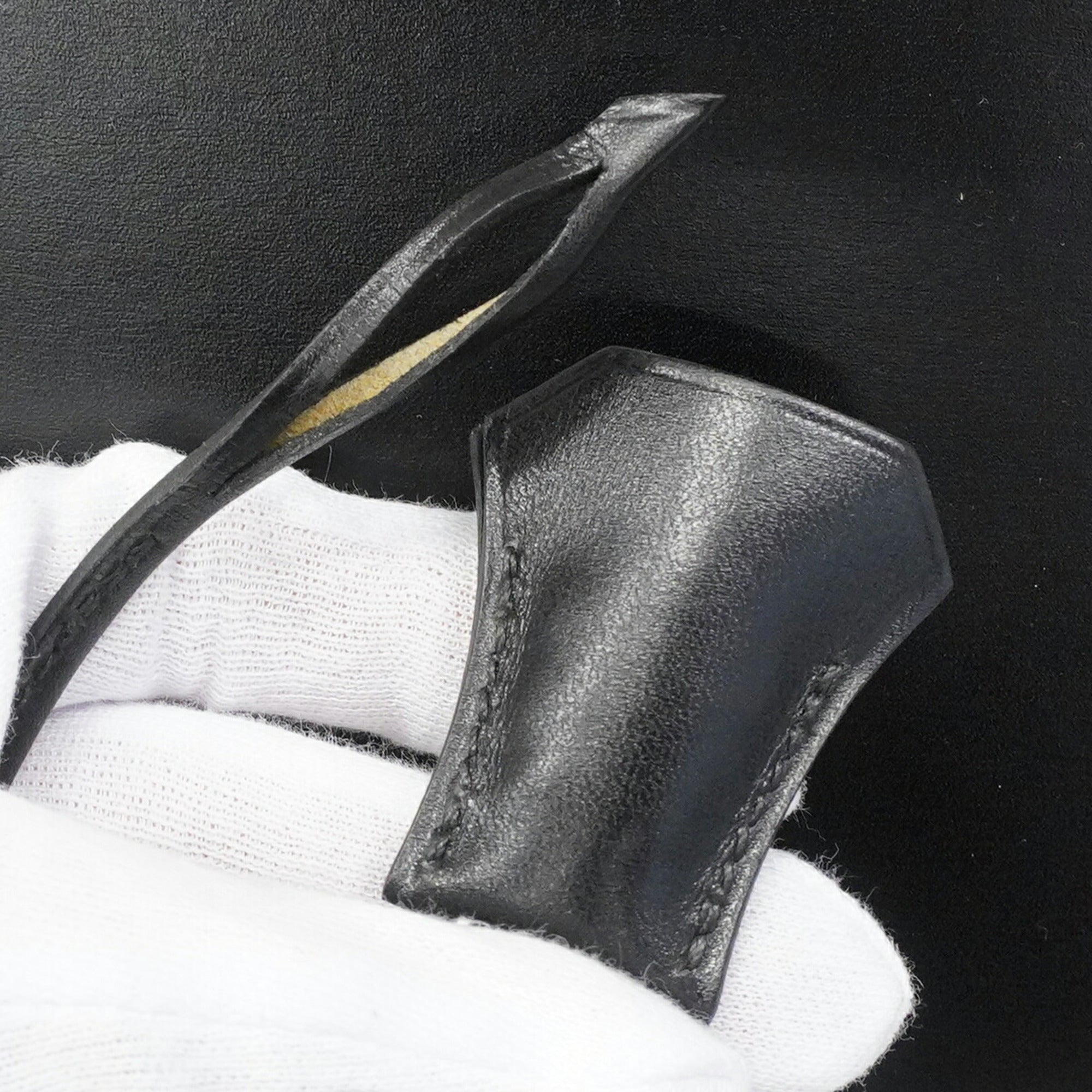 Hermes Black Box Calf Leather Handbag (Pre-Owned)