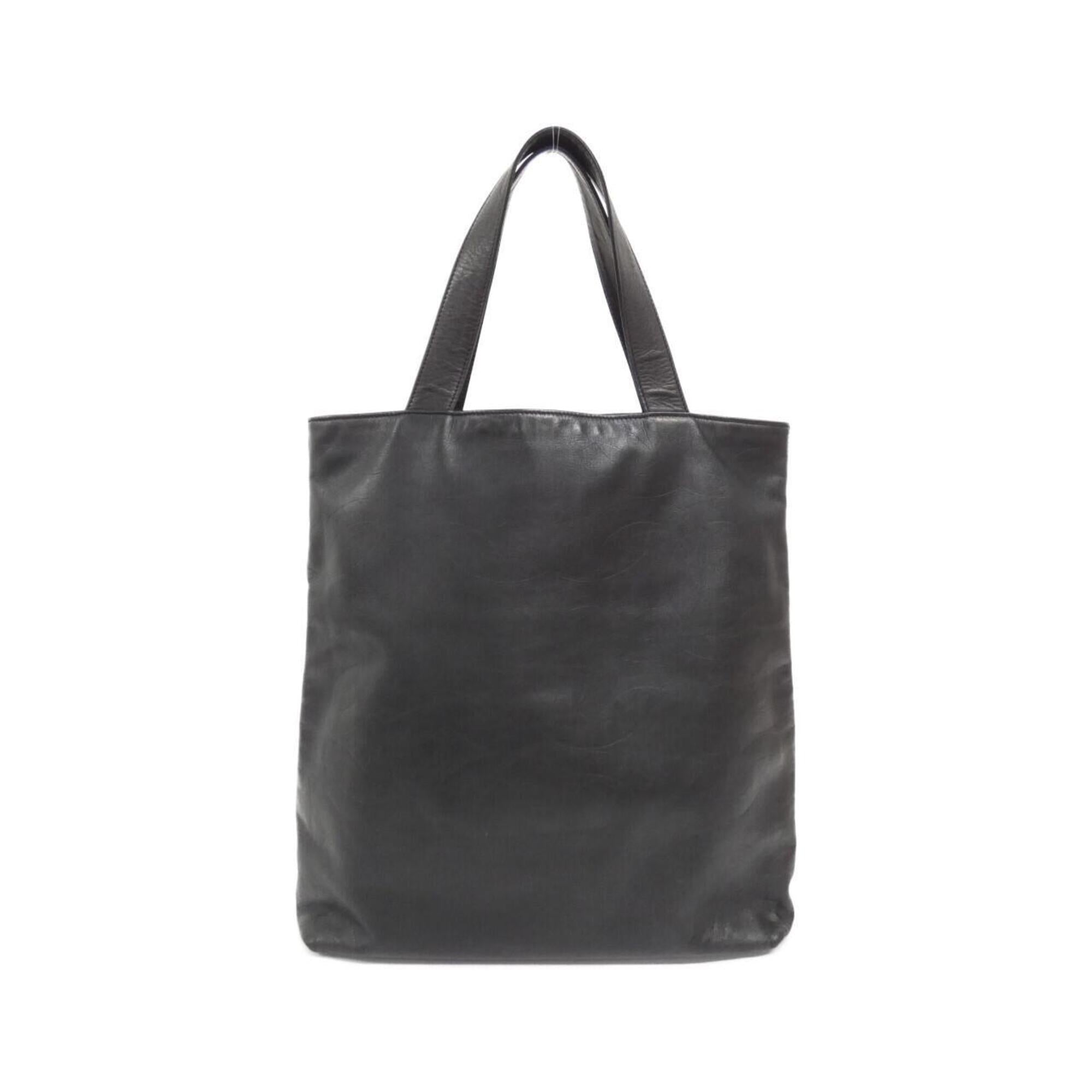 Chanel Black Leather Handbag (Pre-Owned)