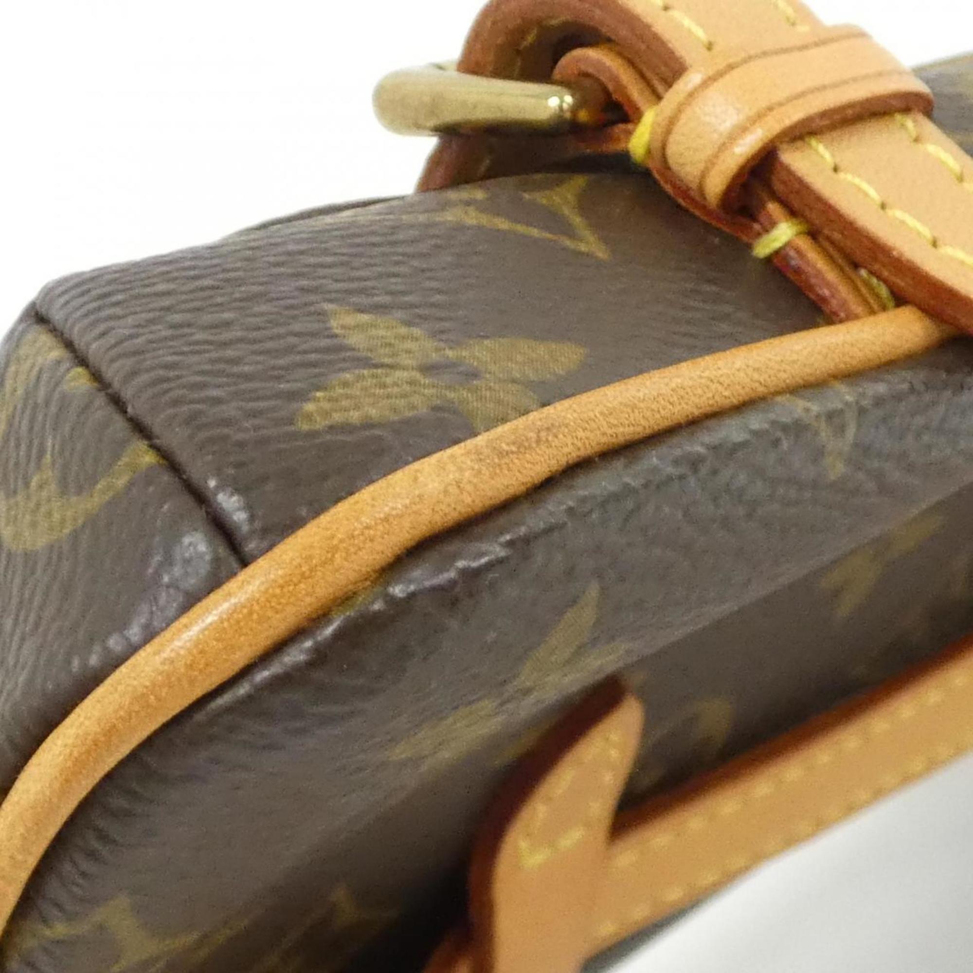 Louis Vuitton Monogram Marron Coated Canvas Fanny Pack Pochette (Pre-Owned)