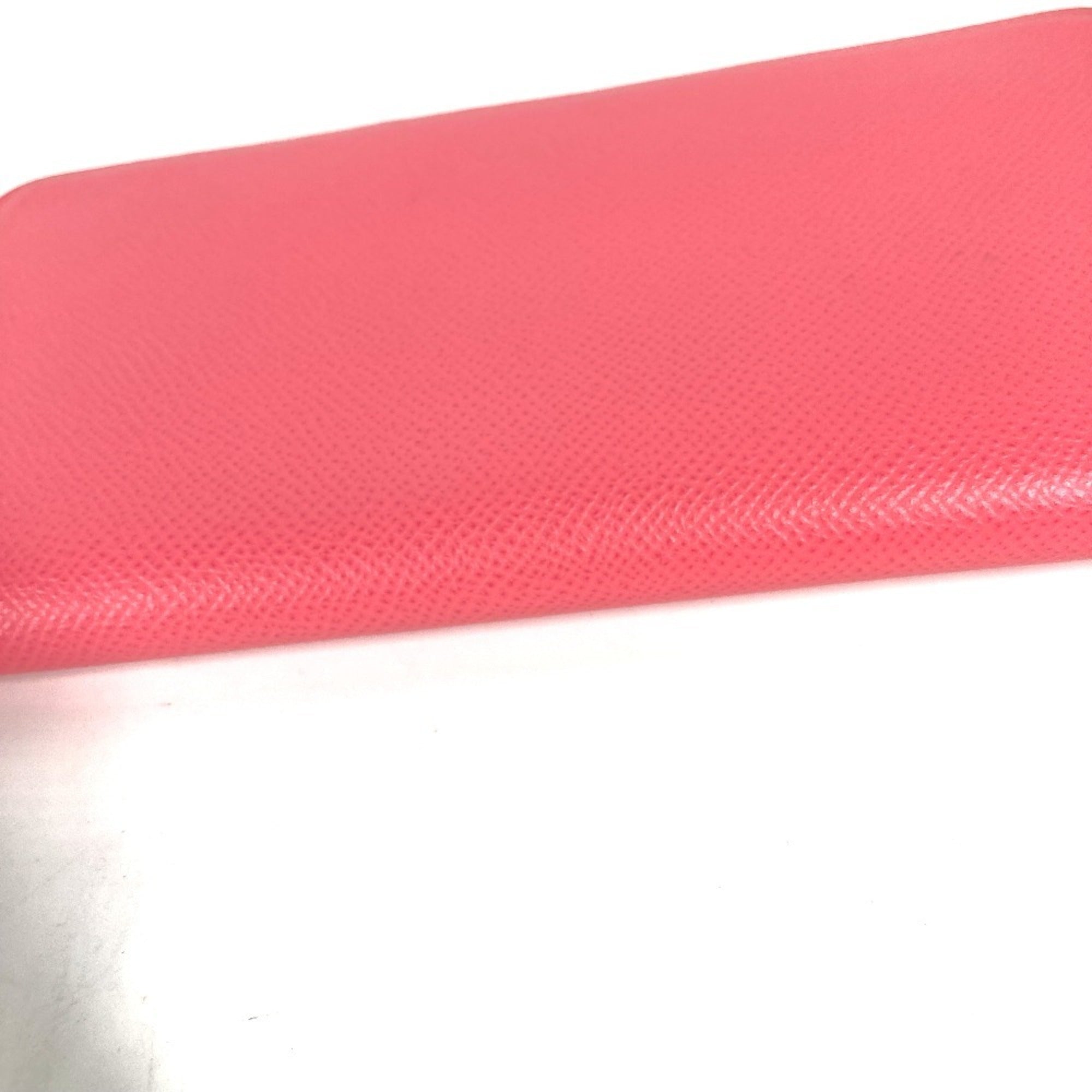 Hermes Silk'in Pink Epsom Leather Long Wallet (Bi-Fold) (Pre-Owned)
