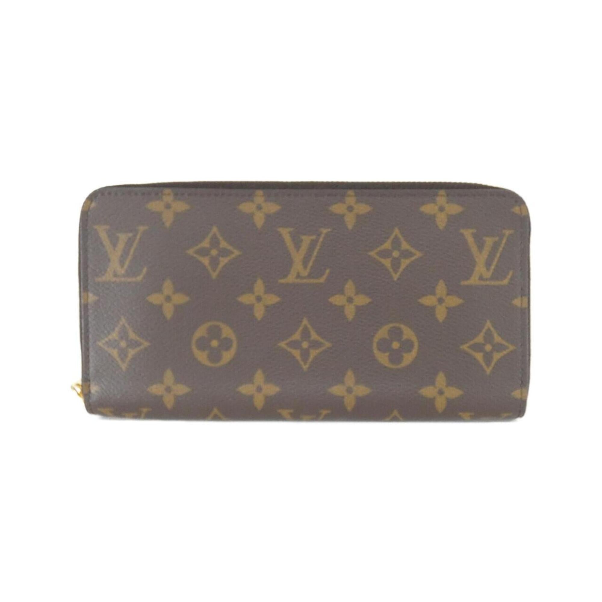 Louis Vuitton Marron Coated Canvas Long Wallet (Bi-Fold) (Pre-Owned)