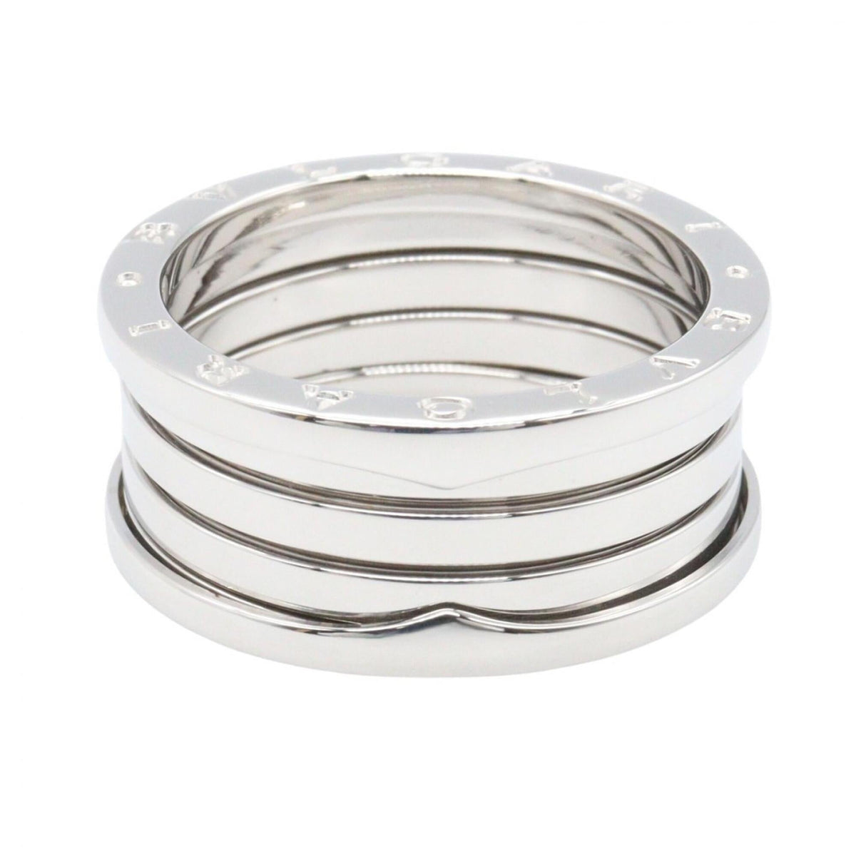 Bvlgari Silver White Gold (18K) Band Ring (Pre-Owned)