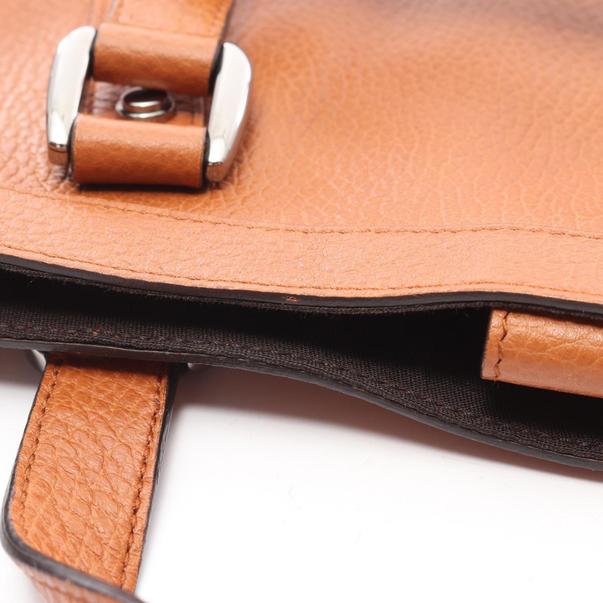 Gucci Brown Leather Handbag (Pre-Owned)