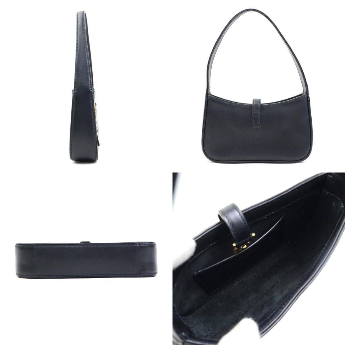 Saint Laurent Black Leather Handbag (Pre-Owned)