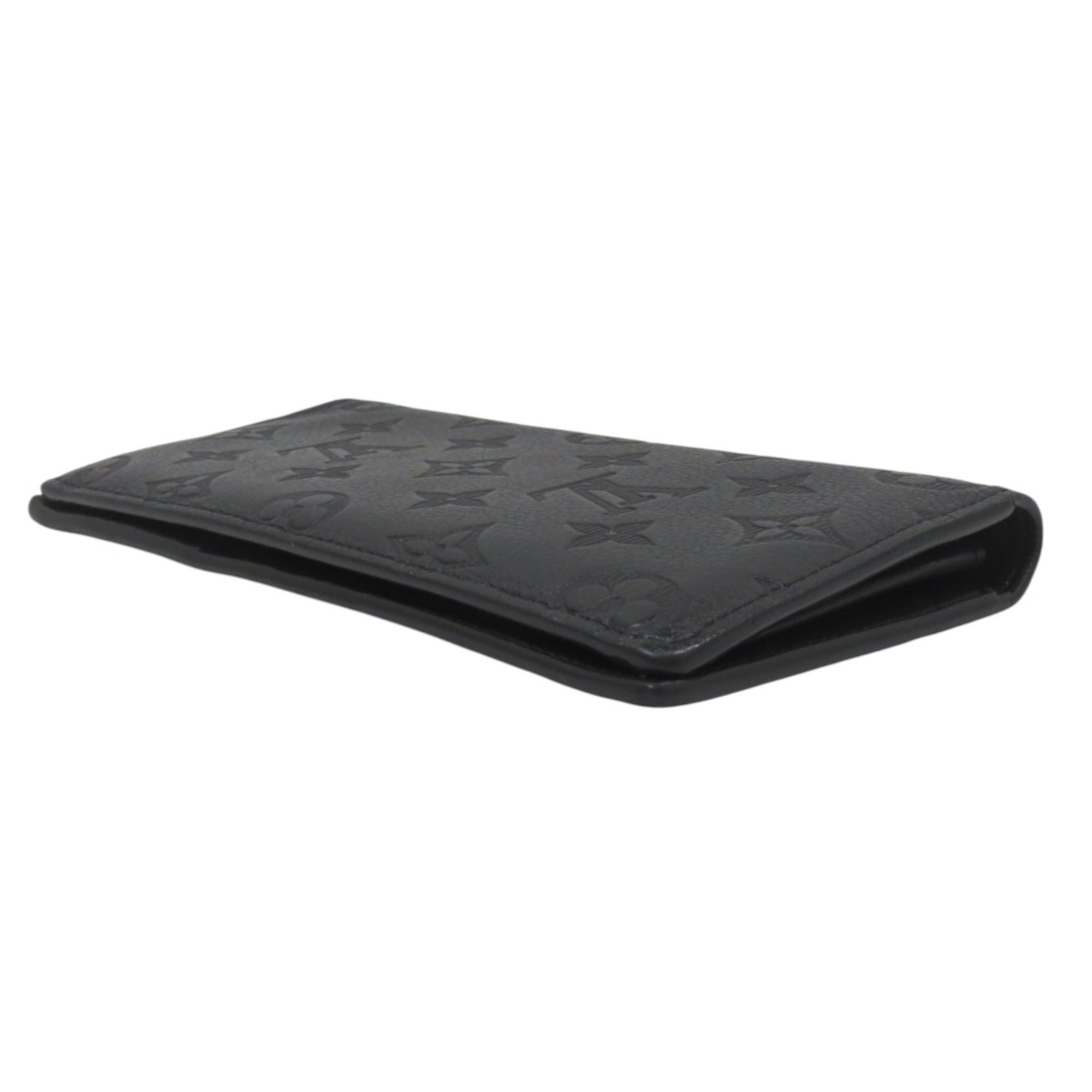 Louis Vuitton Black Monogram Shadow Coin Purse/Coin Case (Pre-Owned)