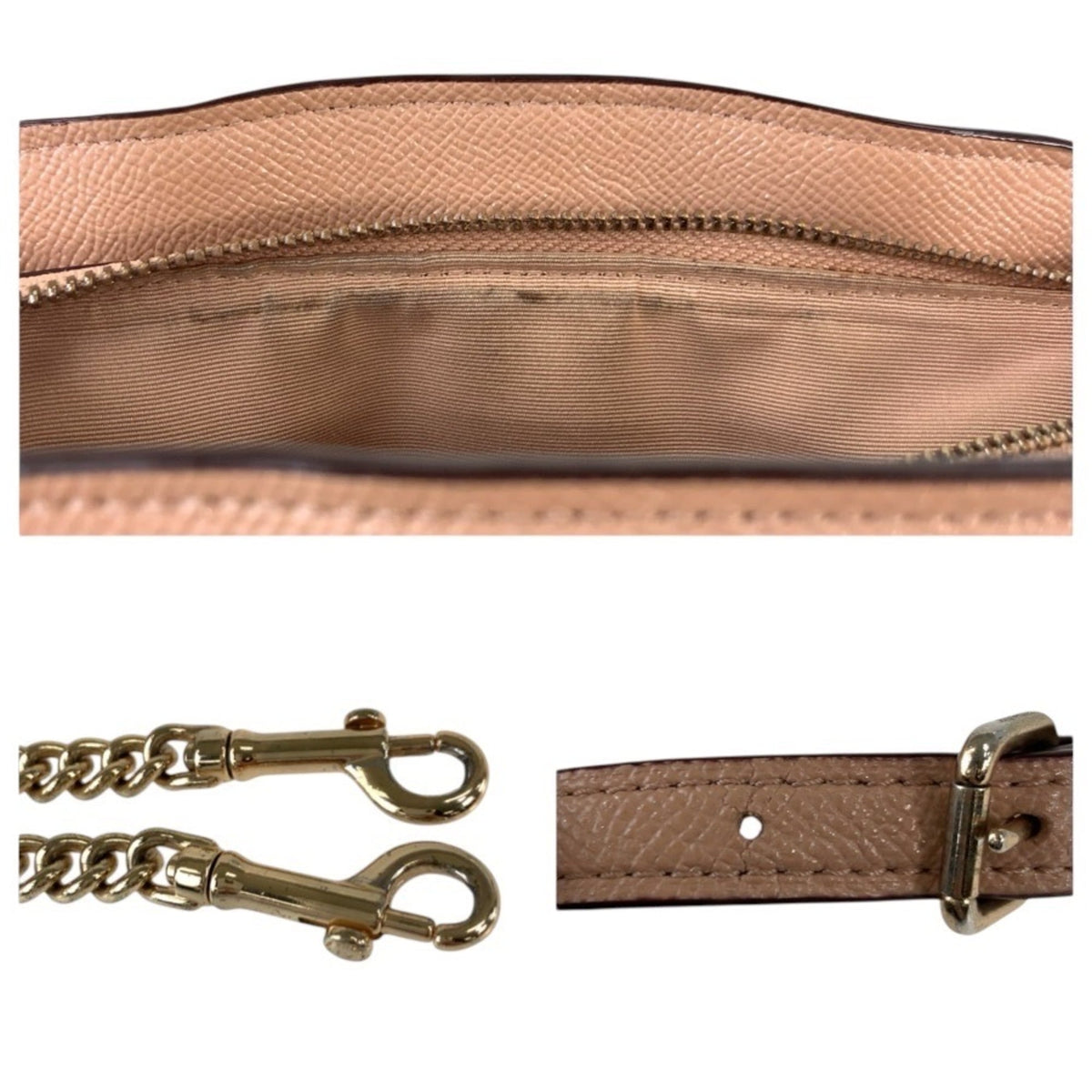 Coach Pink Beige Pvc Handbag Shoulder Bag (Pre-Owned)