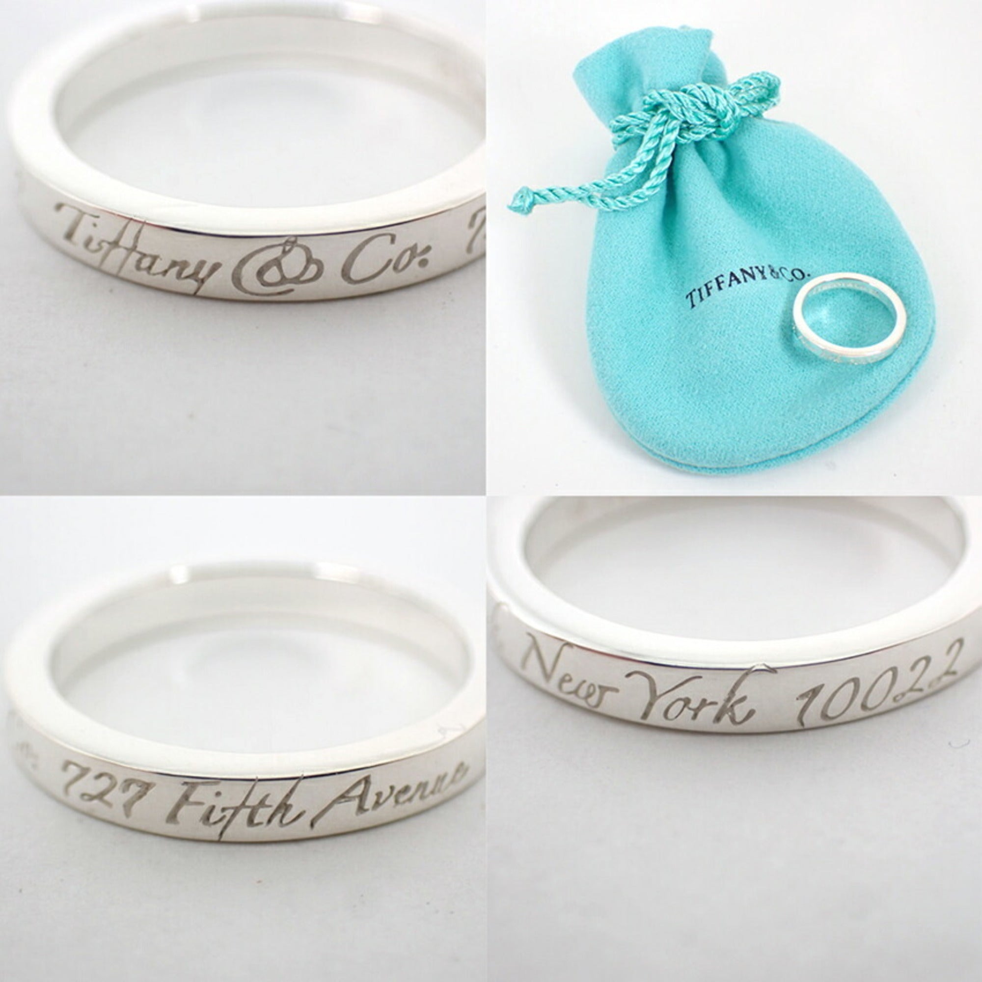 Tiffany Sterling Silver 925 Band Ring (Pre-Owned)