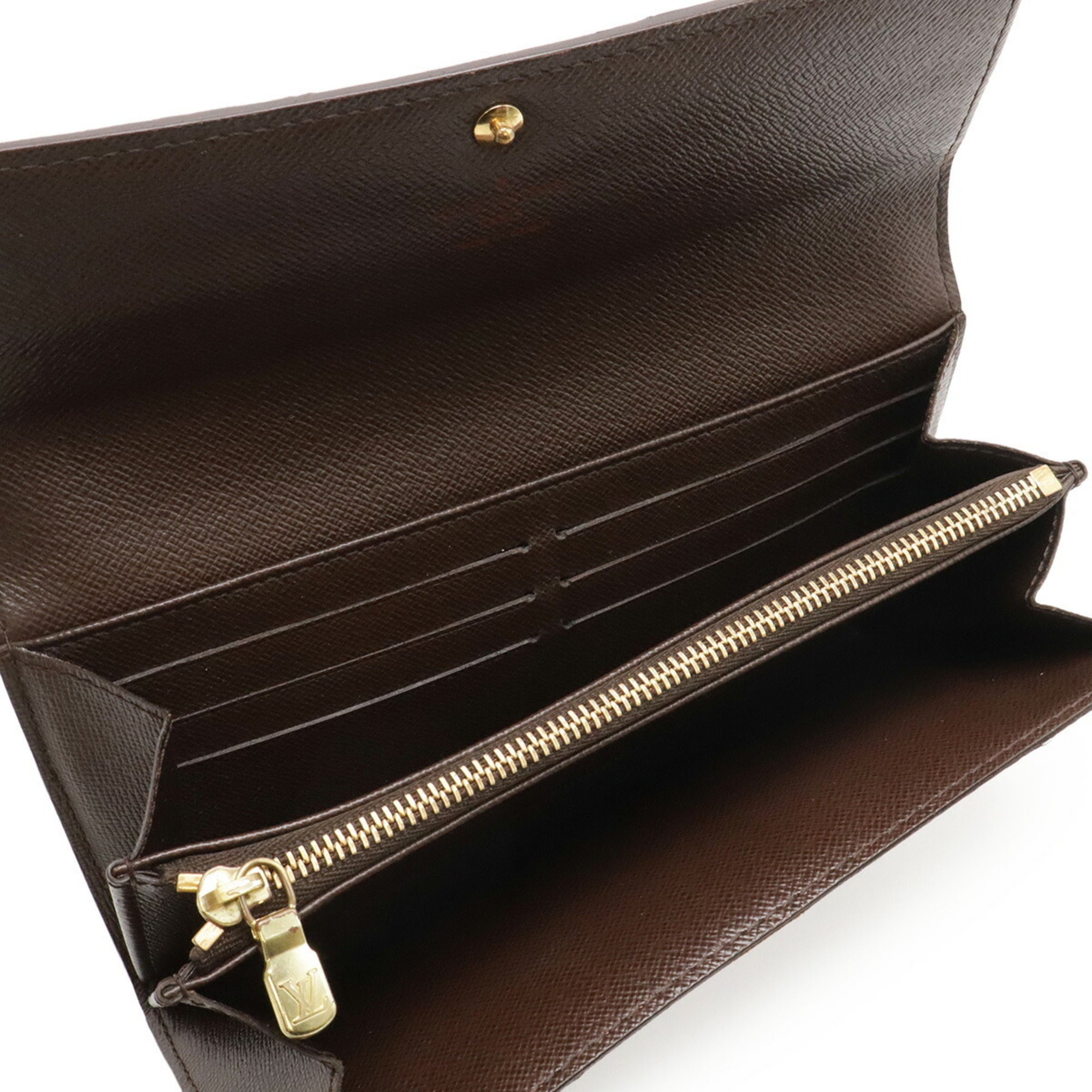 Louis Vuitton Brown Damier Canvas Damier Canvas Pvc Long Wallet (Bi-Fold) (Pre-Owned)