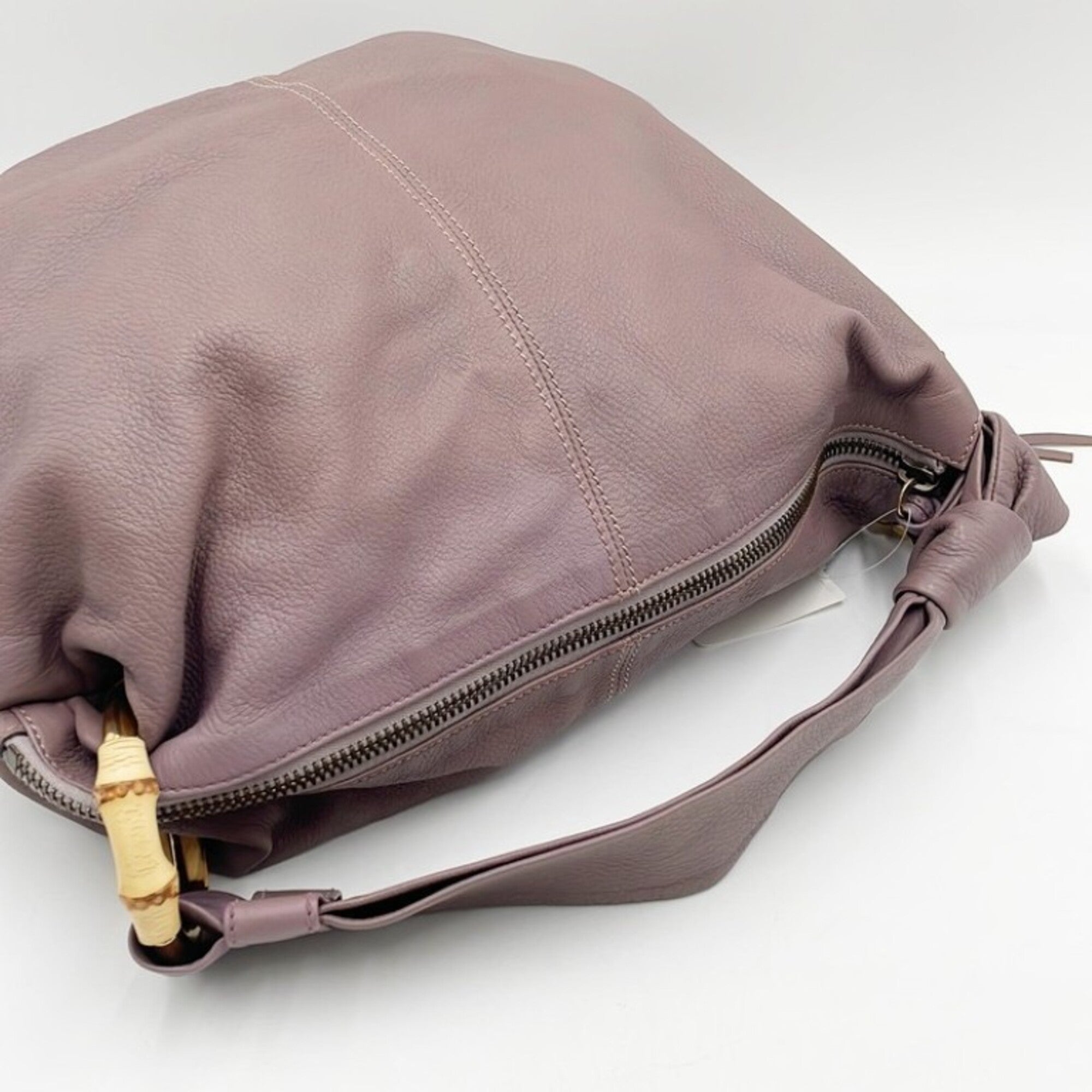 Gucci Purple Leather Shoulder Bag (Pre-Owned)