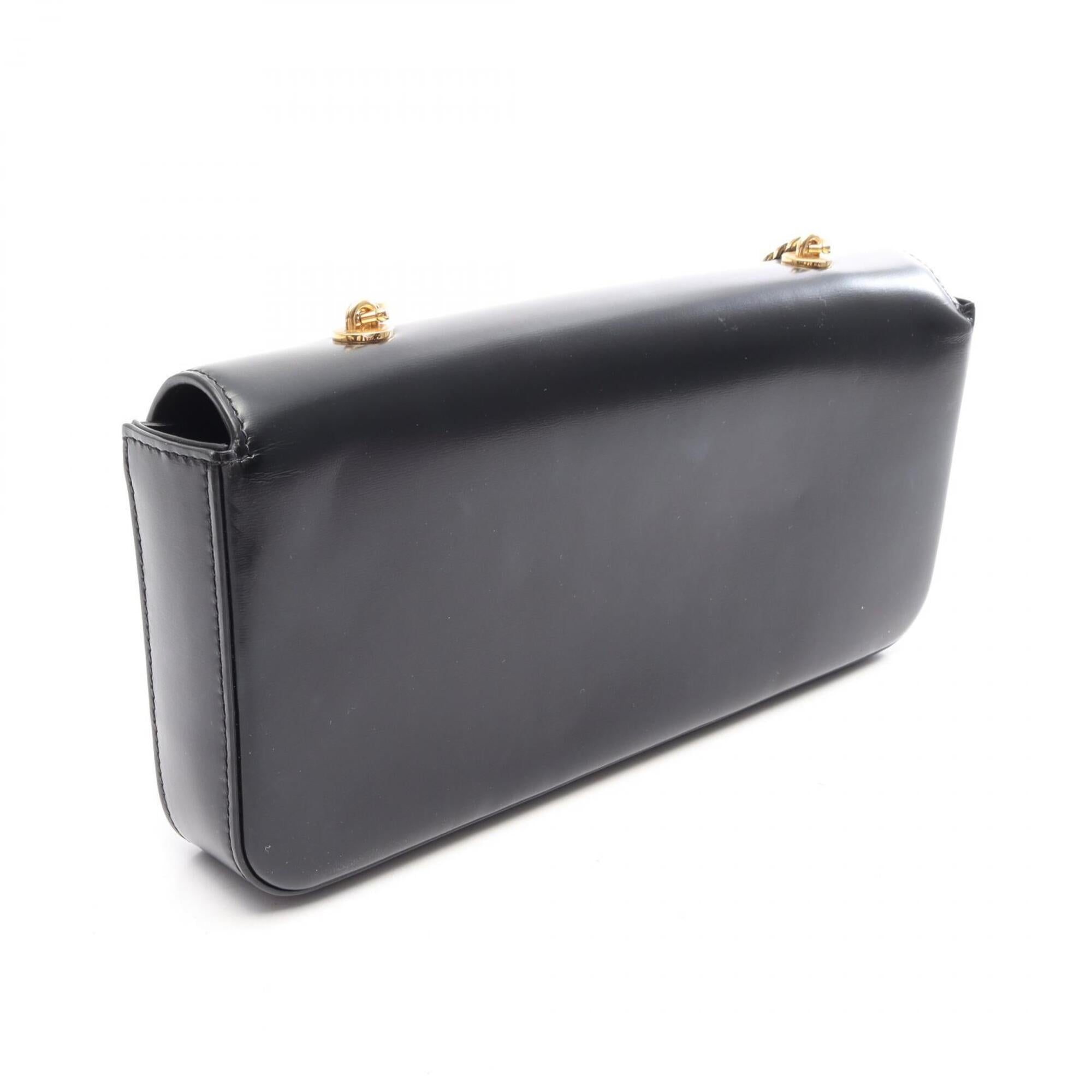 Celine Black Leather Handbag Shoulder Bag (Pre-Owned)