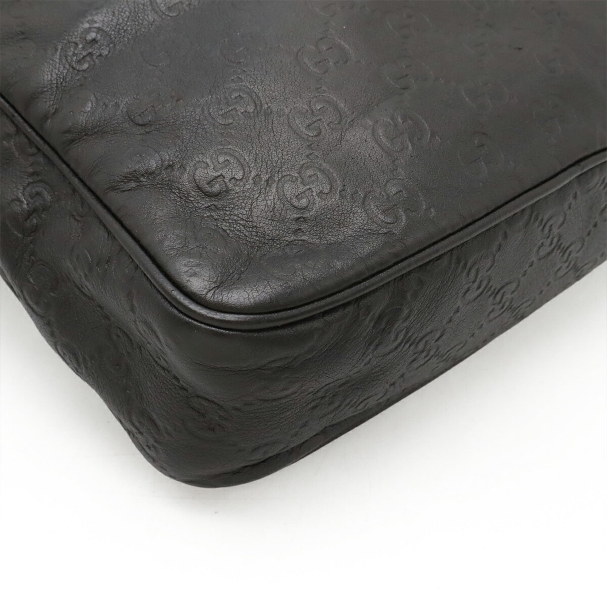 Gucci Black Leather Shoulder Bag (Pre-Owned)