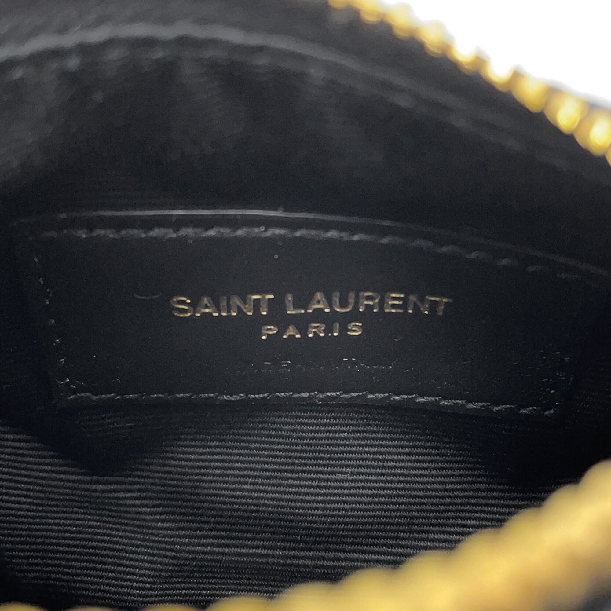 Yves Saint Laurent Black Leather Handbag Shoulder Bag (Pre-Owned)