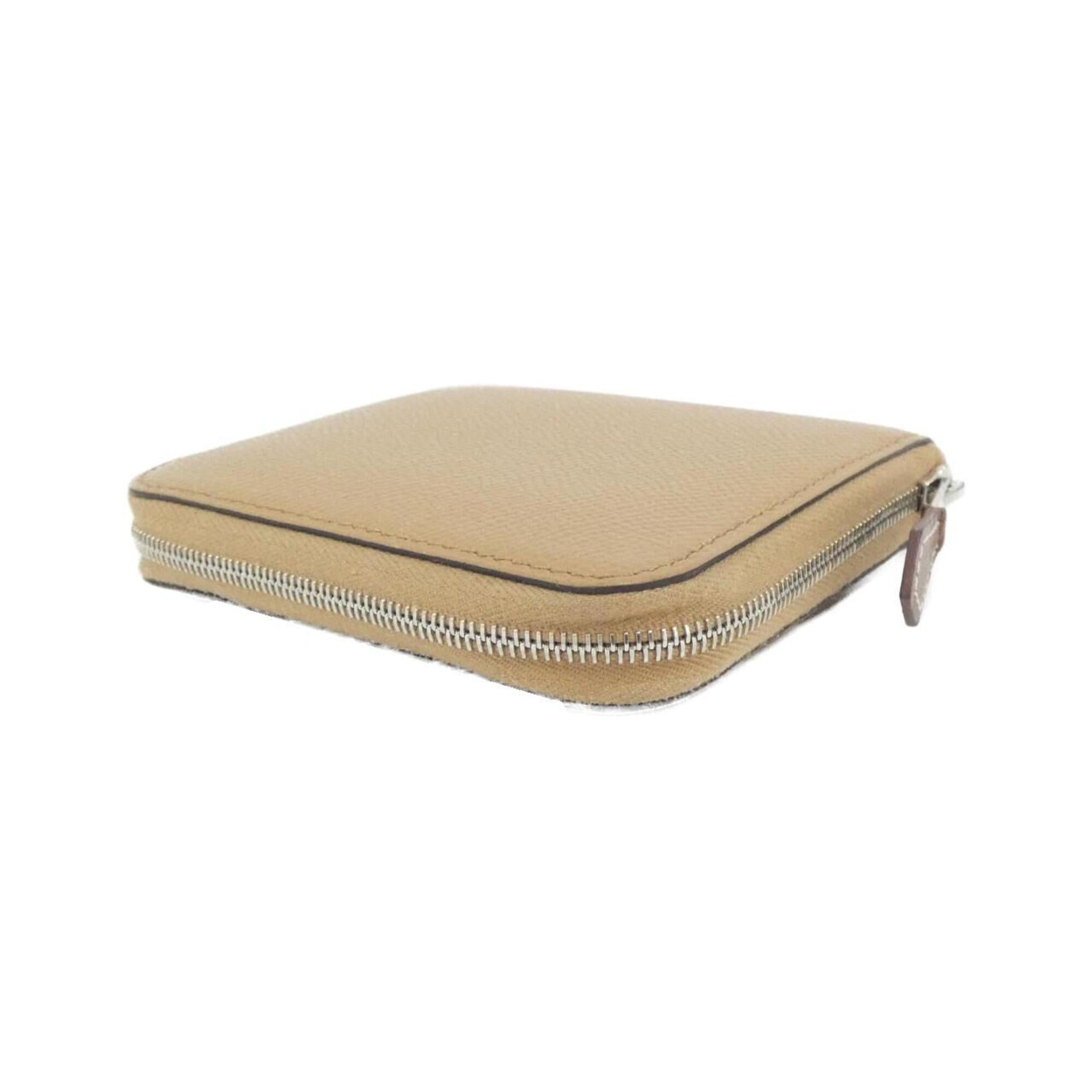 Hermes Silk'in Jaune Epsom Leather Silk Coin Purse/Coin Case (Pre-Owned)