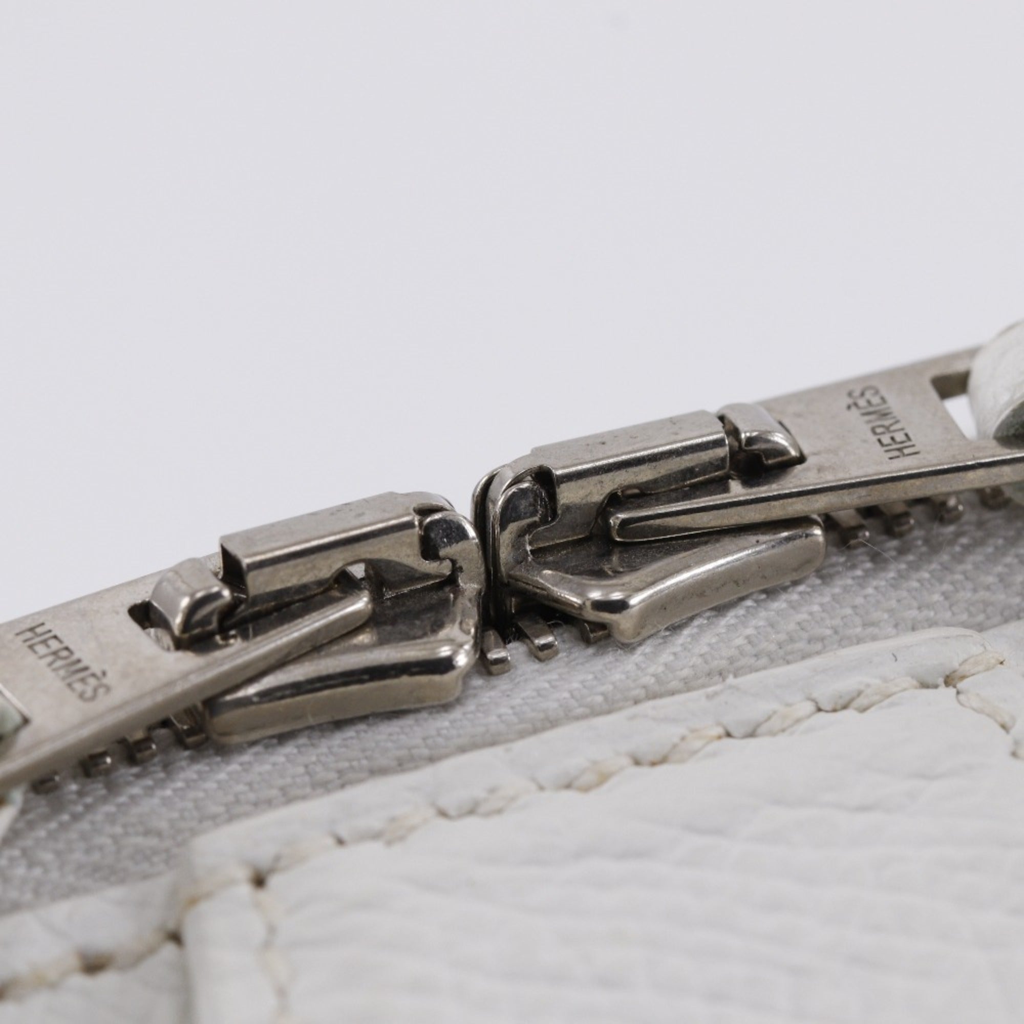 Hermes White Epsom Leather Handbag (Pre-Owned)