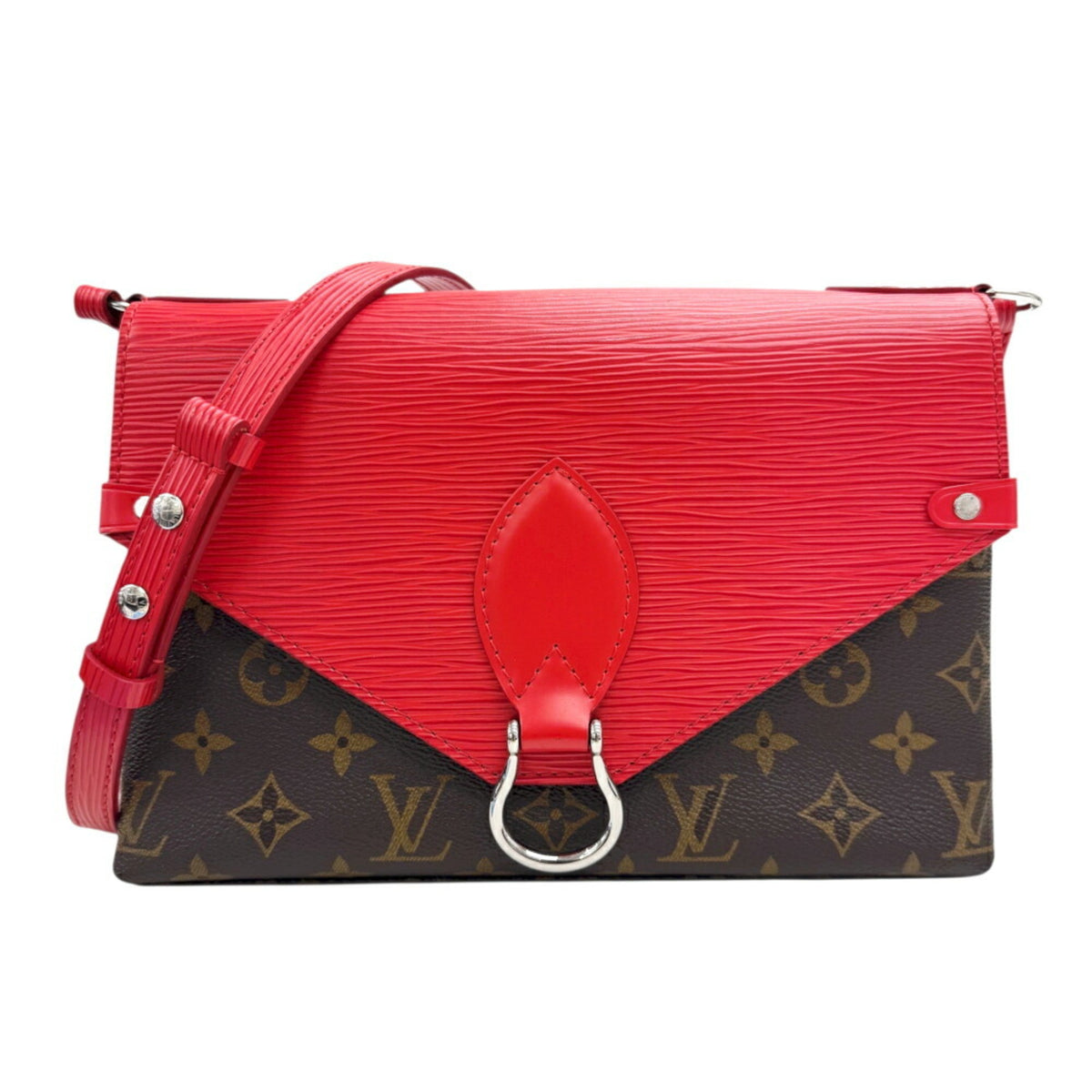 Louis Vuitton Red Brown Monogram Epi Leather Shoulder Bag (Pre-Owned)