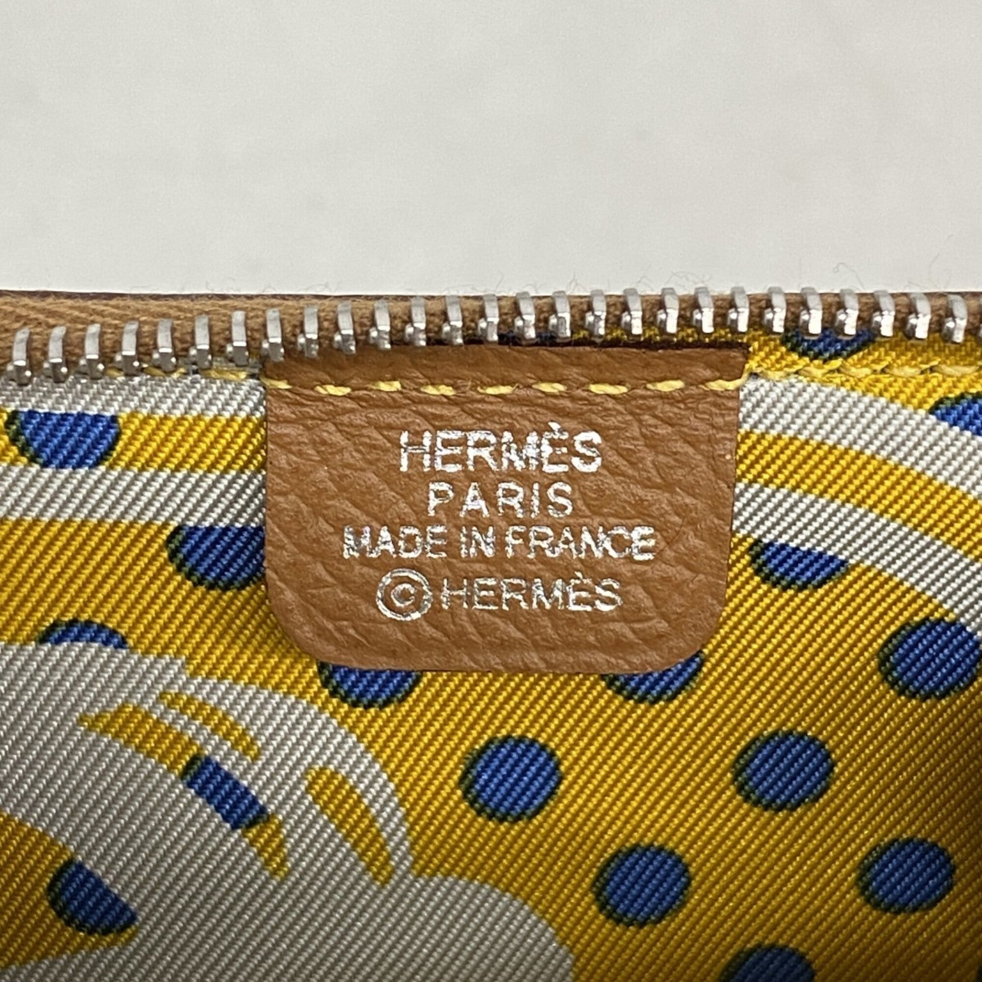 Hermes Gold Epsom Leather Coin Purse/Coin Case (Pre-Owned)