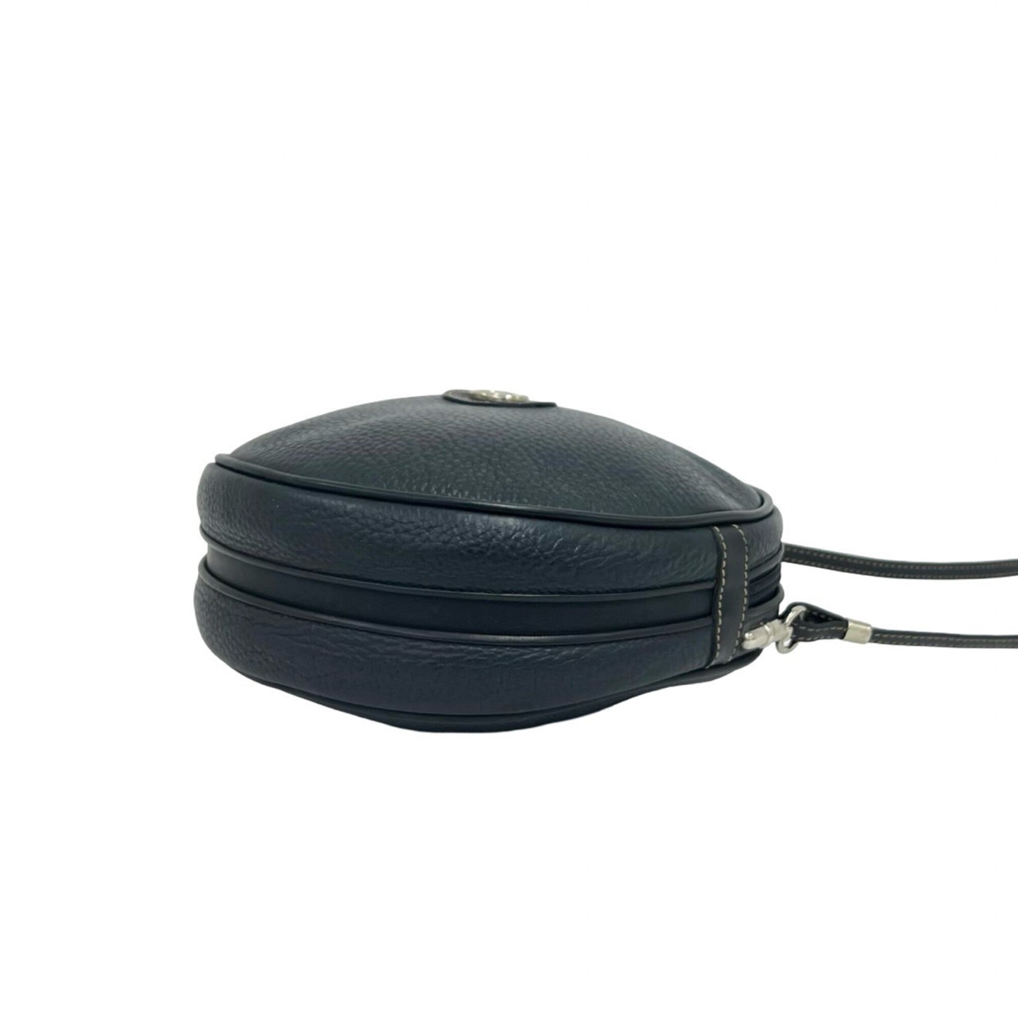 Gucci Navy Leather Pochette Shoulder Bag (Pre-Owned)