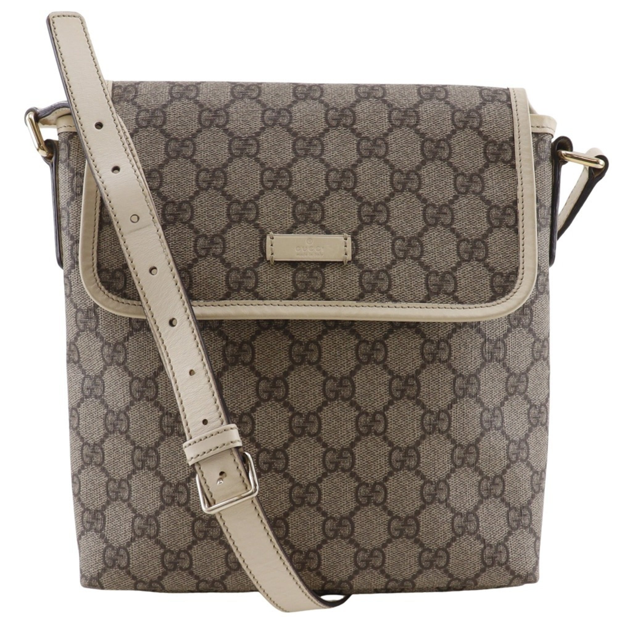 Gucci Beige Gg Supreme Shoulder Bag (Pre-Owned)