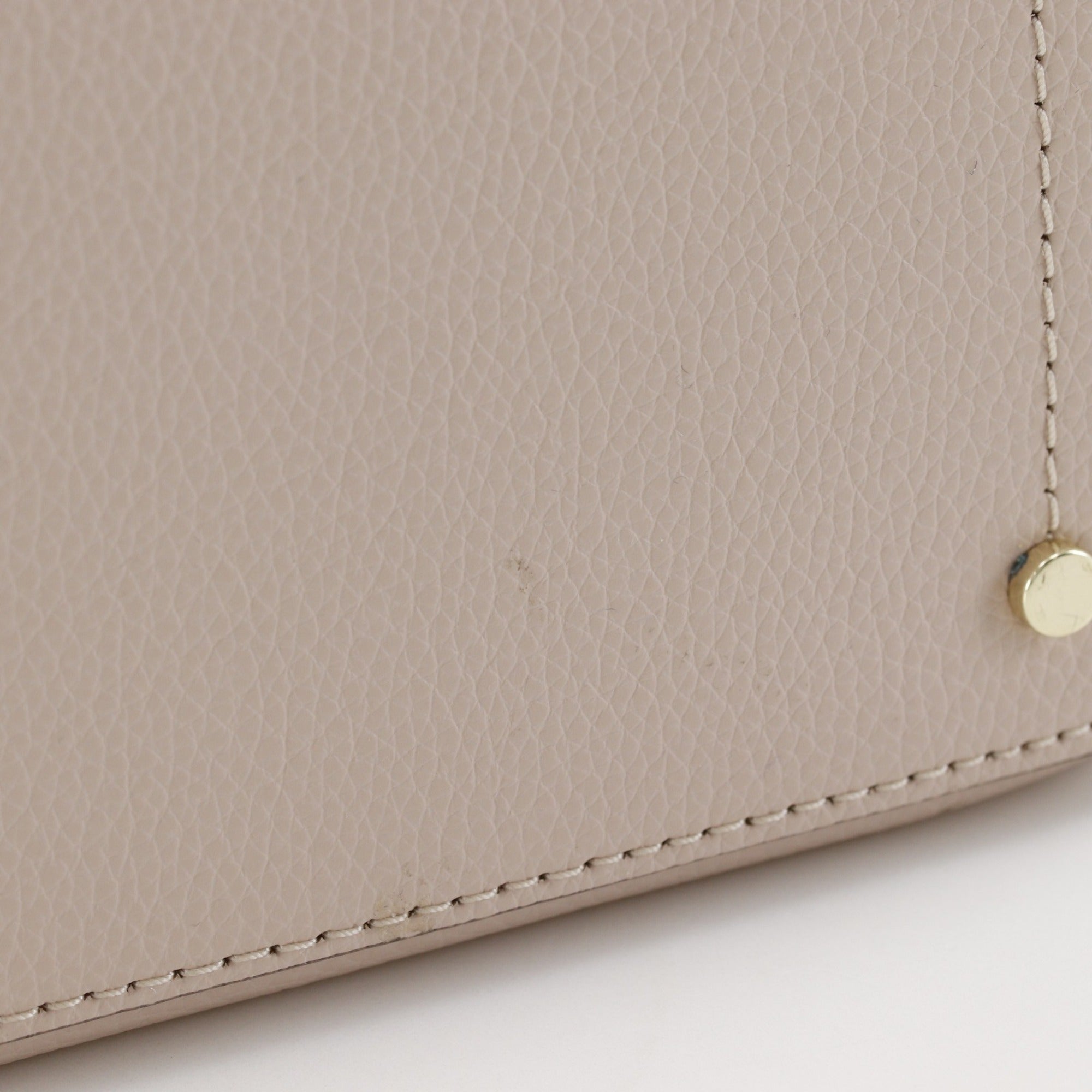 Kate Spade Beige Leather Tote Bag (Pre-Owned)